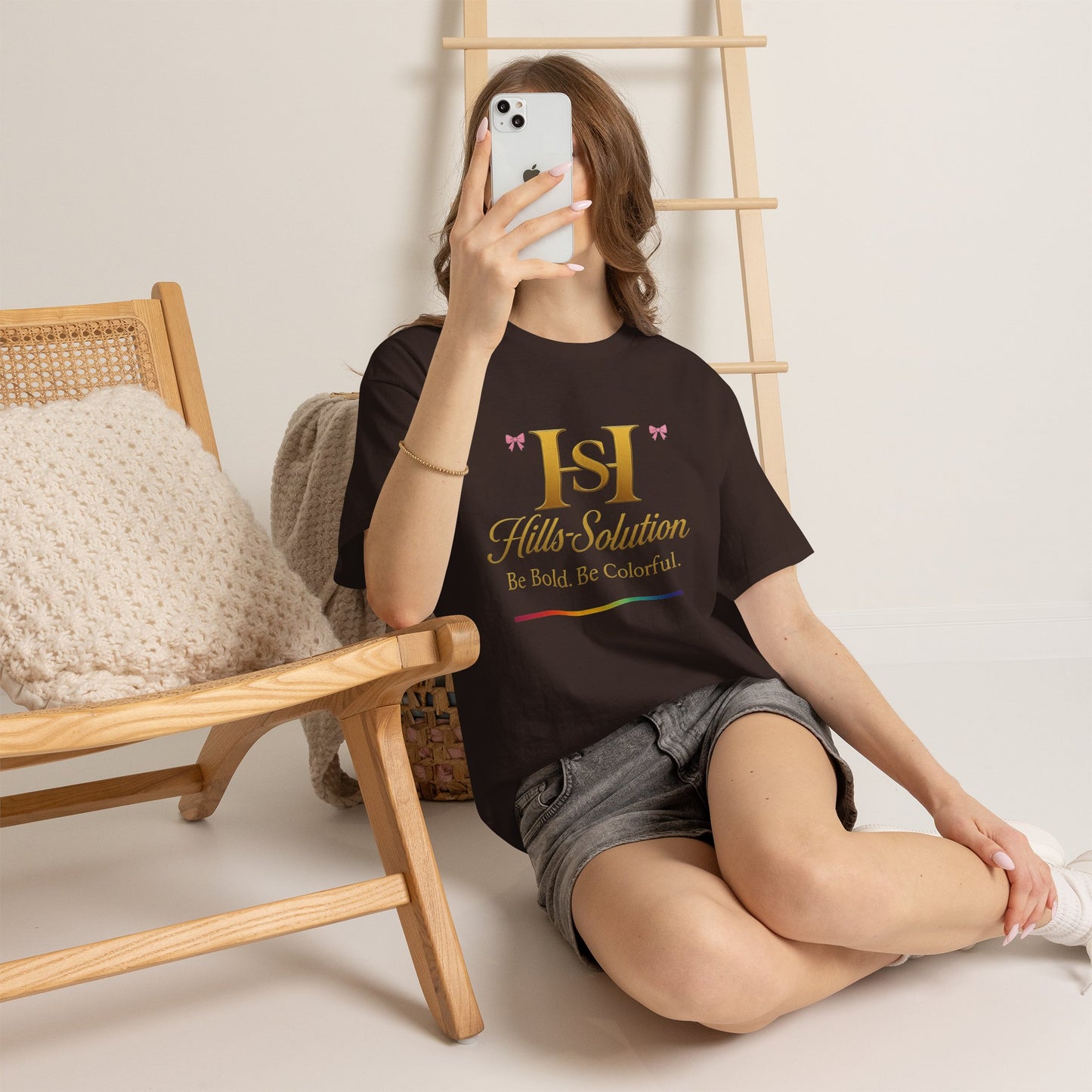 Be Bold Be Colorful Graphic Tee — Vibrant Hills Solution T-Shirt