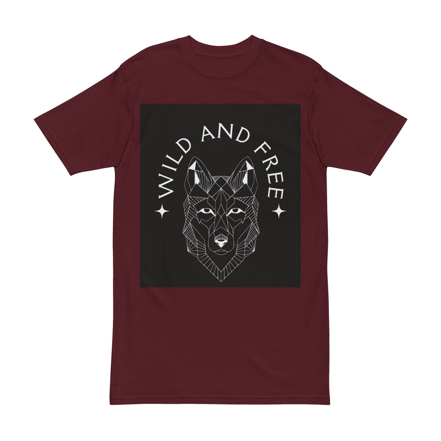 Wild and Free Wolf T-Shirt — Graphic Men's Tee