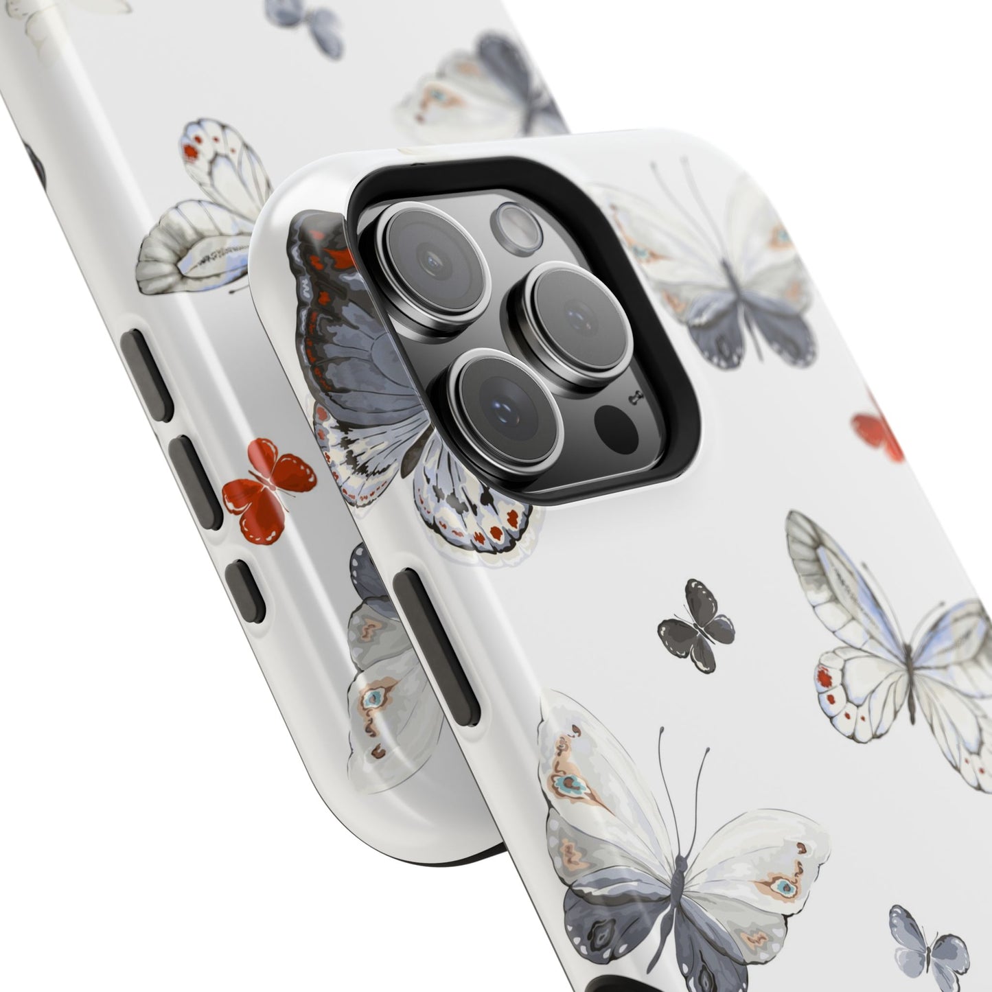 Butterfly Impact-Resistant Phone Case, Elegant Phone Cover, Gifts for Her, Nature Lovers, Eco-friendly Design, Cute Butterfly Case