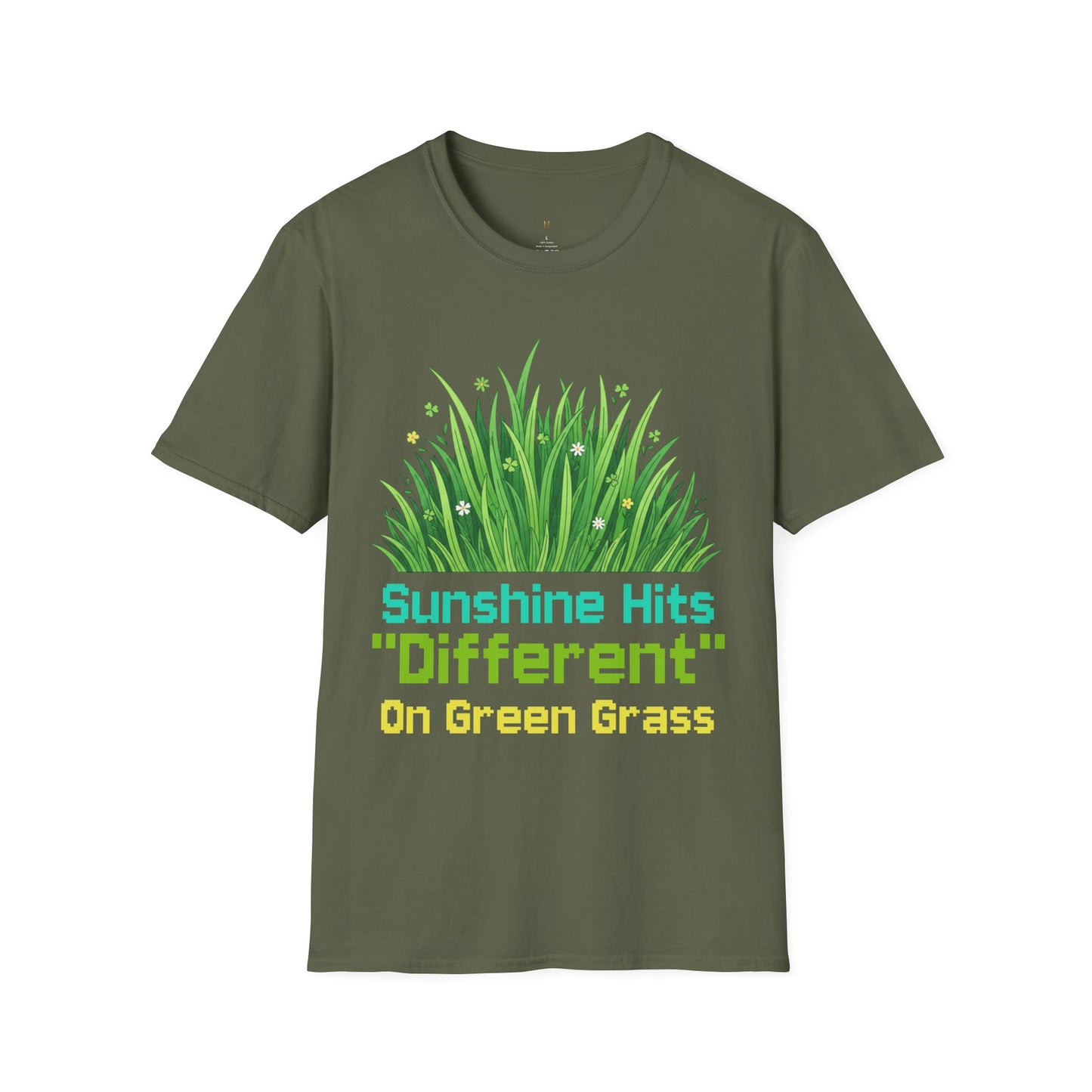 Sunshine Hits "Different" On Green Grass T-Shirt