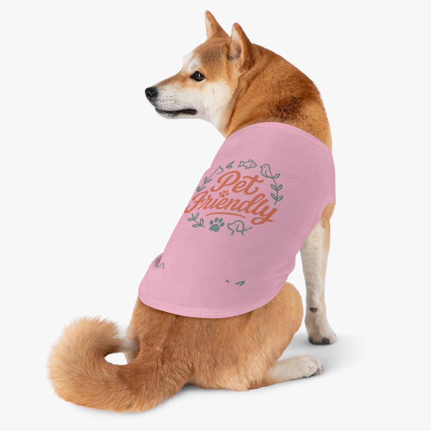 Pet Tank Top - "Pet Friendly" Graphic Dog & Cat Shirt