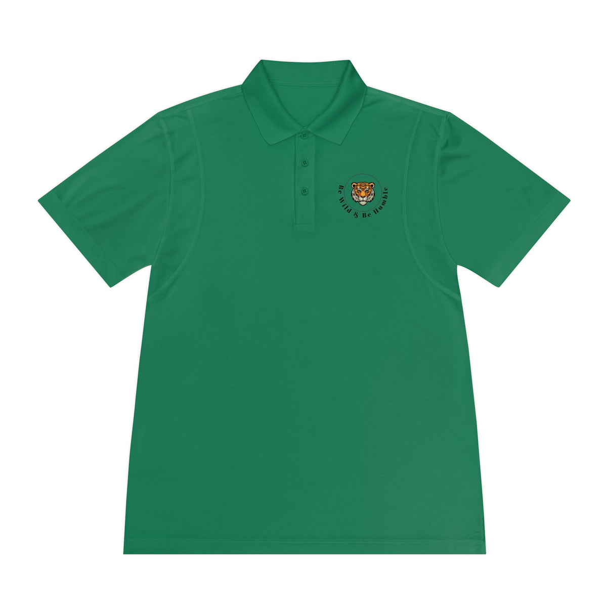 Men's Tiger Crest Polo Shirt — Athletic Golf & Casual Sport Polo