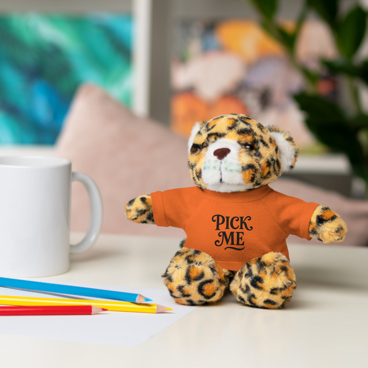 Pick Me Plush Bear with Tee — Cute Stuffed Animal Gift