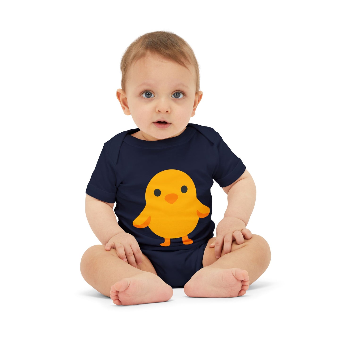 Adorable Baby Bodysuit with Cute Chick Design, Infant Onesie