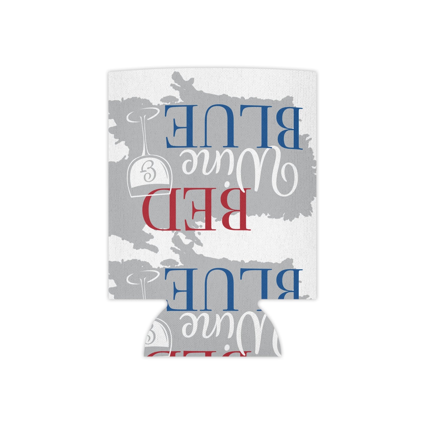Can Cooler - "Red Wine Blue" State Pride Beer Koozie