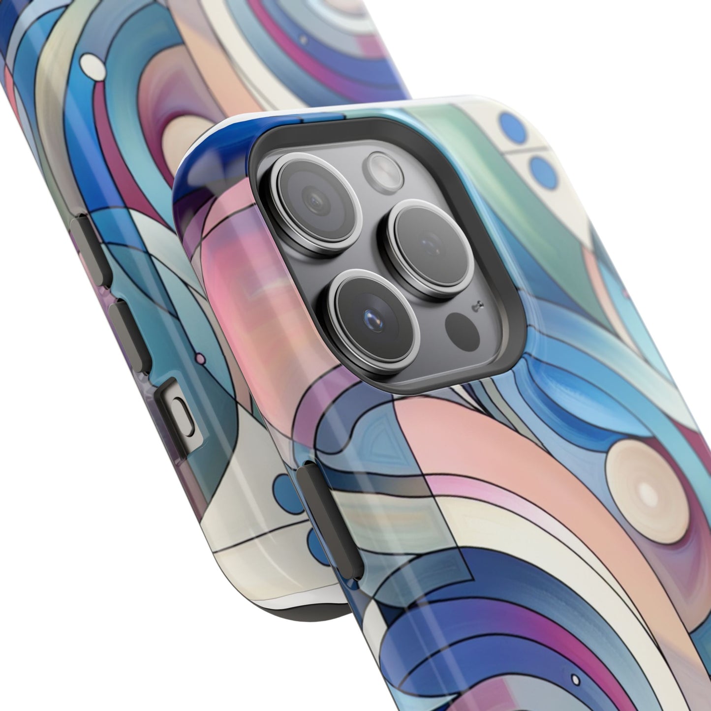 Artistic Magnetic Phone Case | Abstract Colorful Design, Unique Gift for Artists, Stylish Protection, Holiday Essentials, Phone Accessory