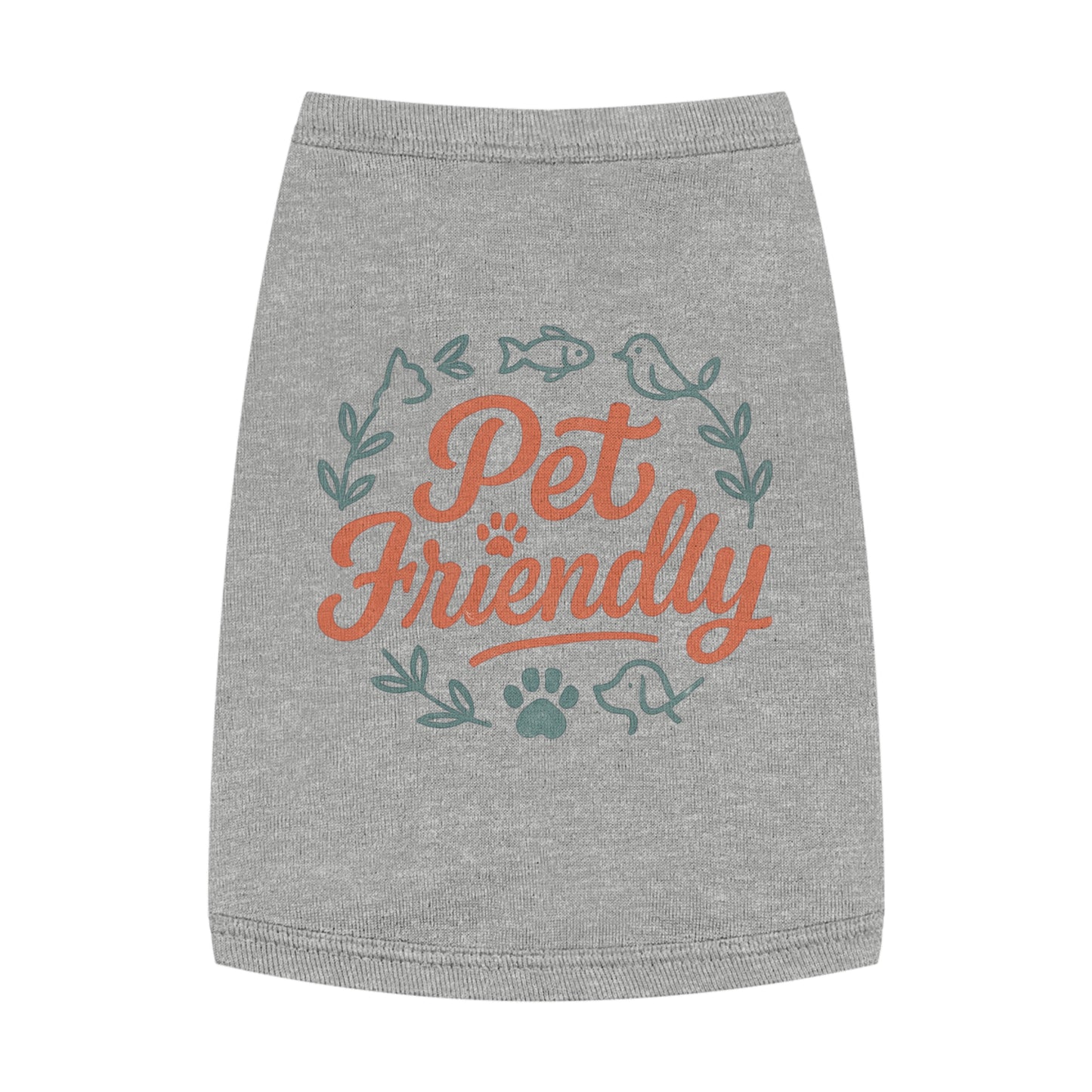 Pet Tank Top - "Pet Friendly" Graphic Dog & Cat Shirt