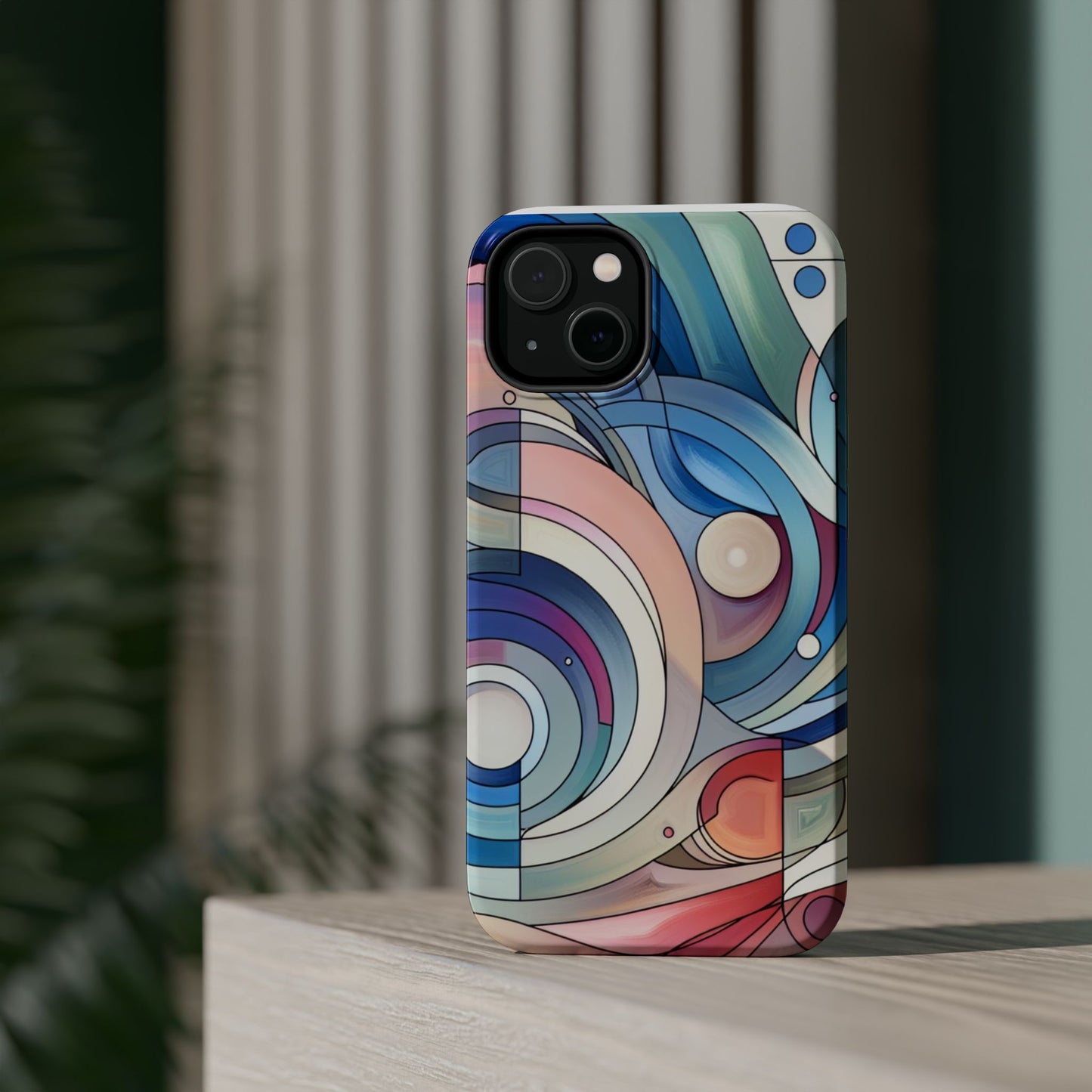Artistic Magnetic Phone Case | Abstract Colorful Design, Unique Gift for Artists, Stylish Protection, Holiday Essentials, Phone Accessory