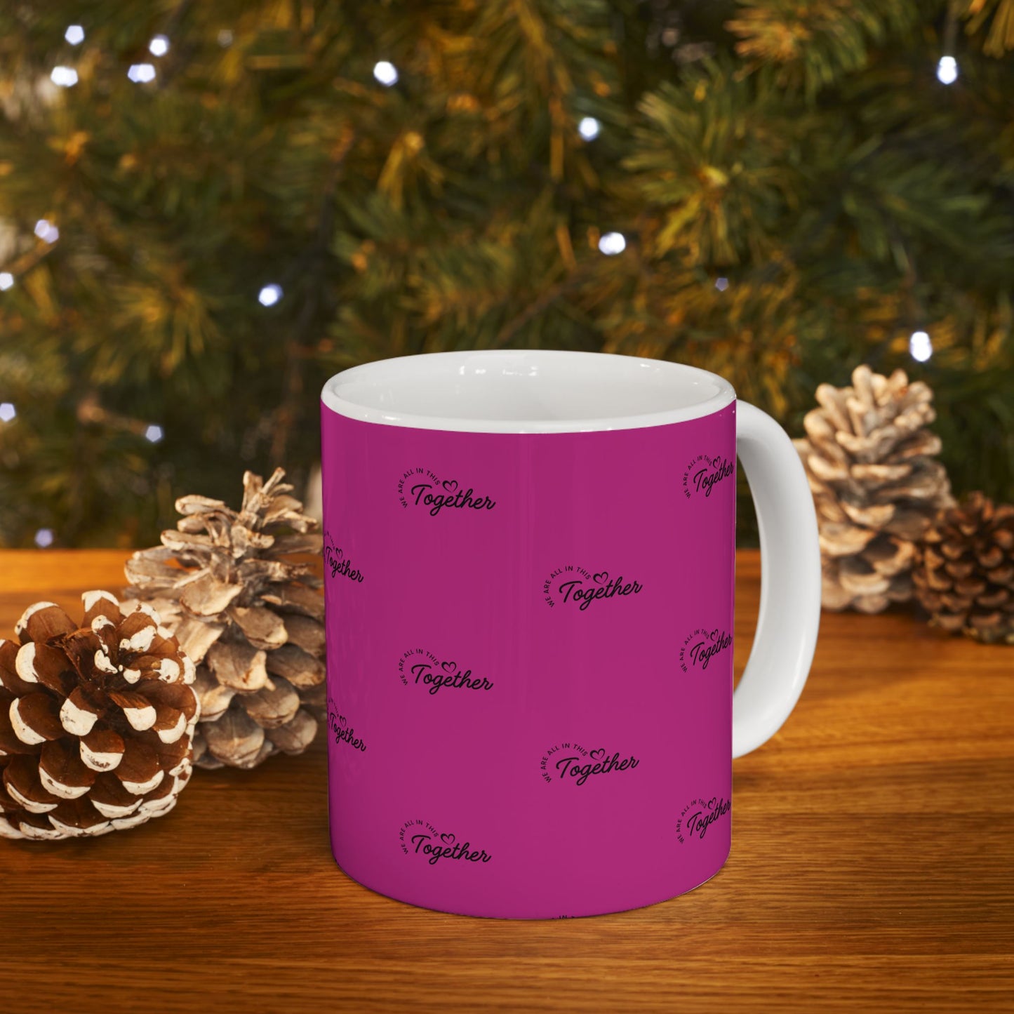 Pink 'Stronger Together' Ceramic Mug (11oz & 15oz)