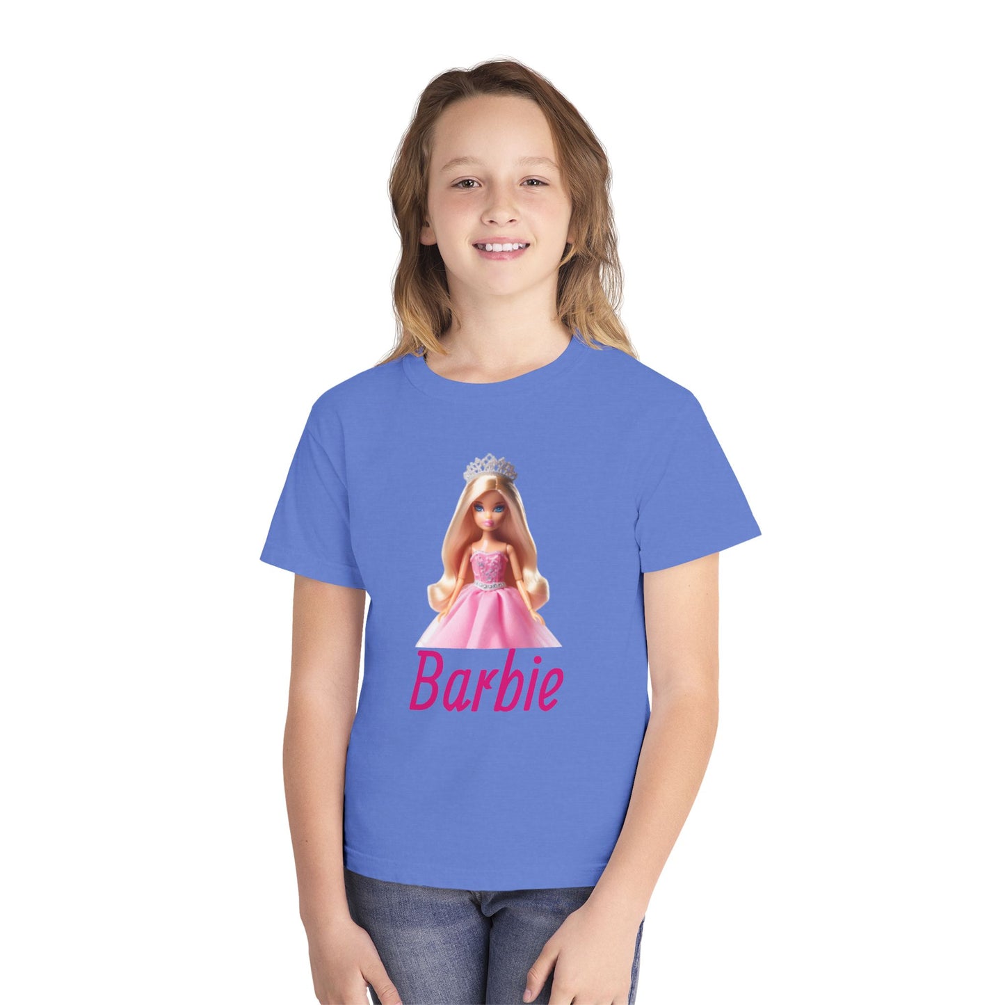 Barbie Youth Midweight Tee, Cute Kids Shirt, Barbie Fan Gift, Birthday Shirt, Playdate Outfit