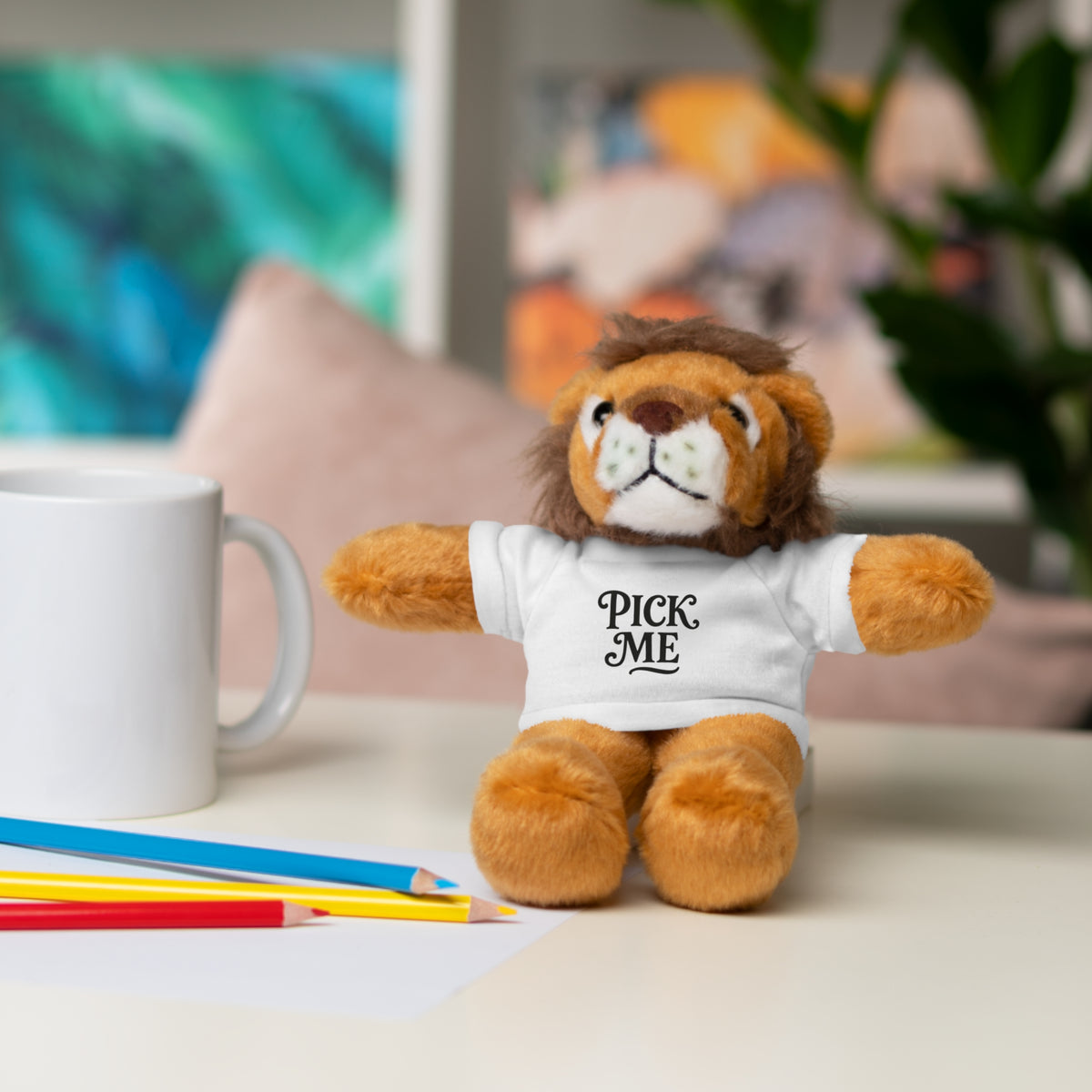 Pick Me Plush Bear with Tee — Cute Stuffed Animal Gift