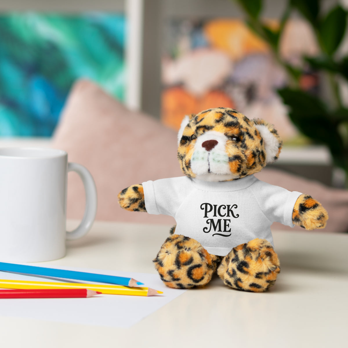 Pick Me Plush Bear with Tee — Cute Stuffed Animal Gift