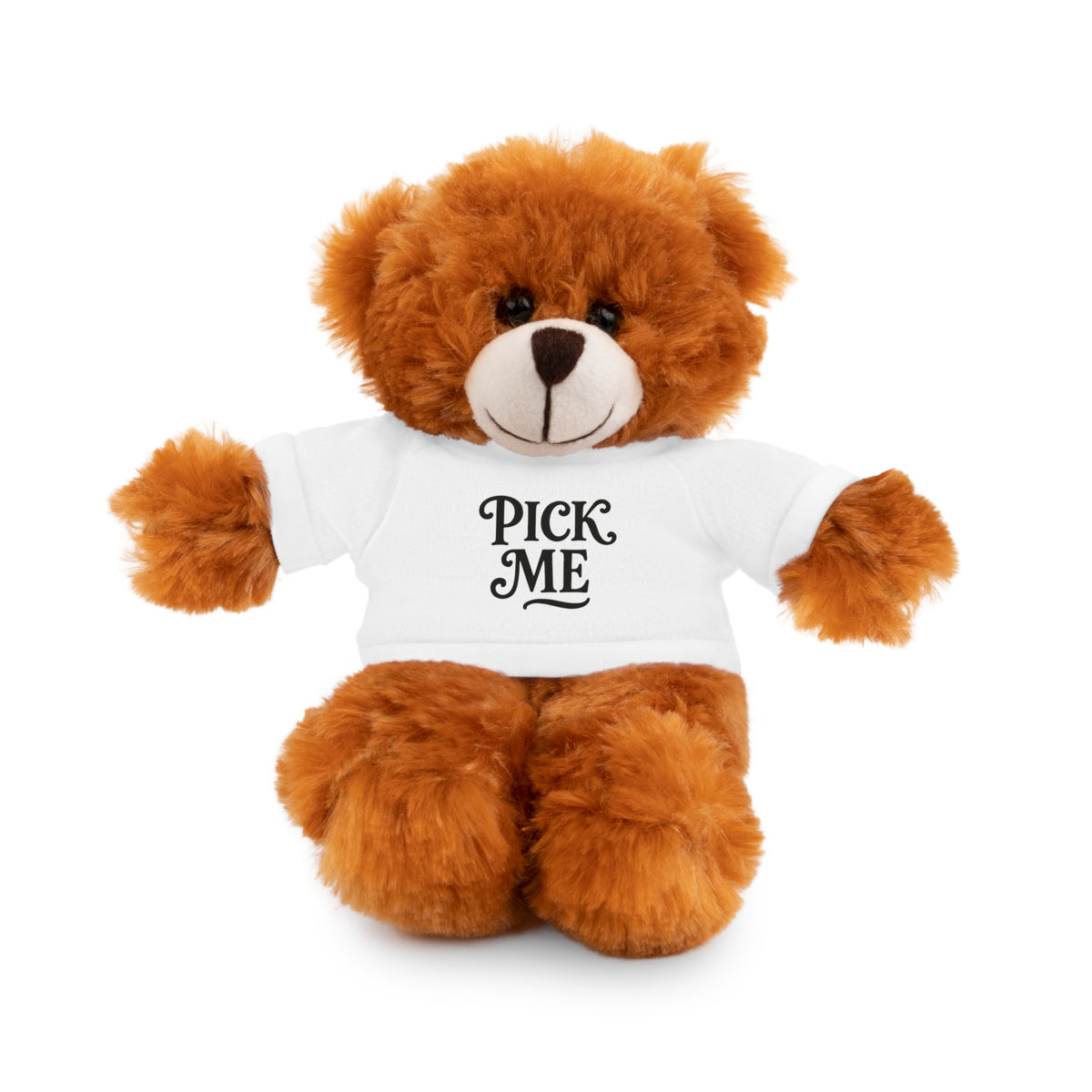 Pick Me Plush Bear with Tee — Cute Stuffed Animal Gift