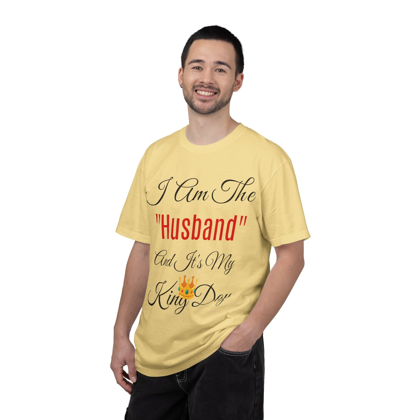 King Day Husband T-shirt | Unisex Garment-Dyed Tee
