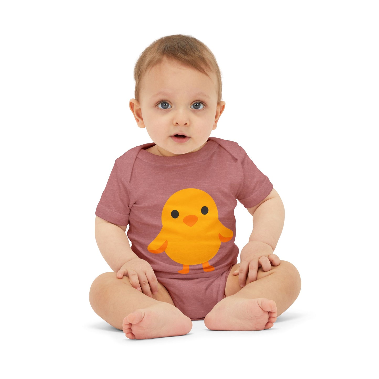 Adorable Baby Bodysuit with Cute Chick Design, Infant Onesie