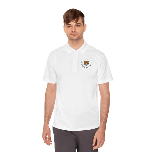 Men's Tiger Crest Polo Shirt — Athletic Golf & Casual Sport Polo
