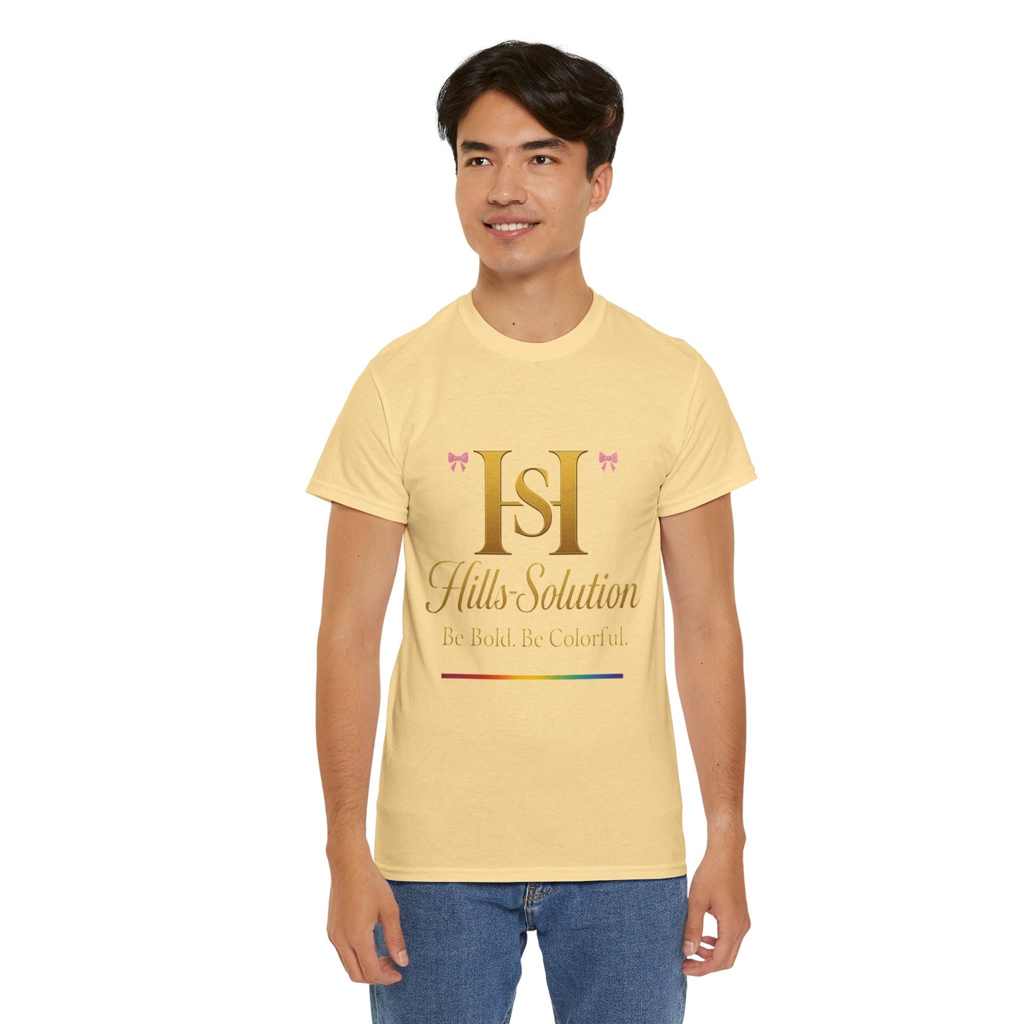 Be Bold Be Colorful Graphic Tee — Vibrant Hills Solution T-Shirt