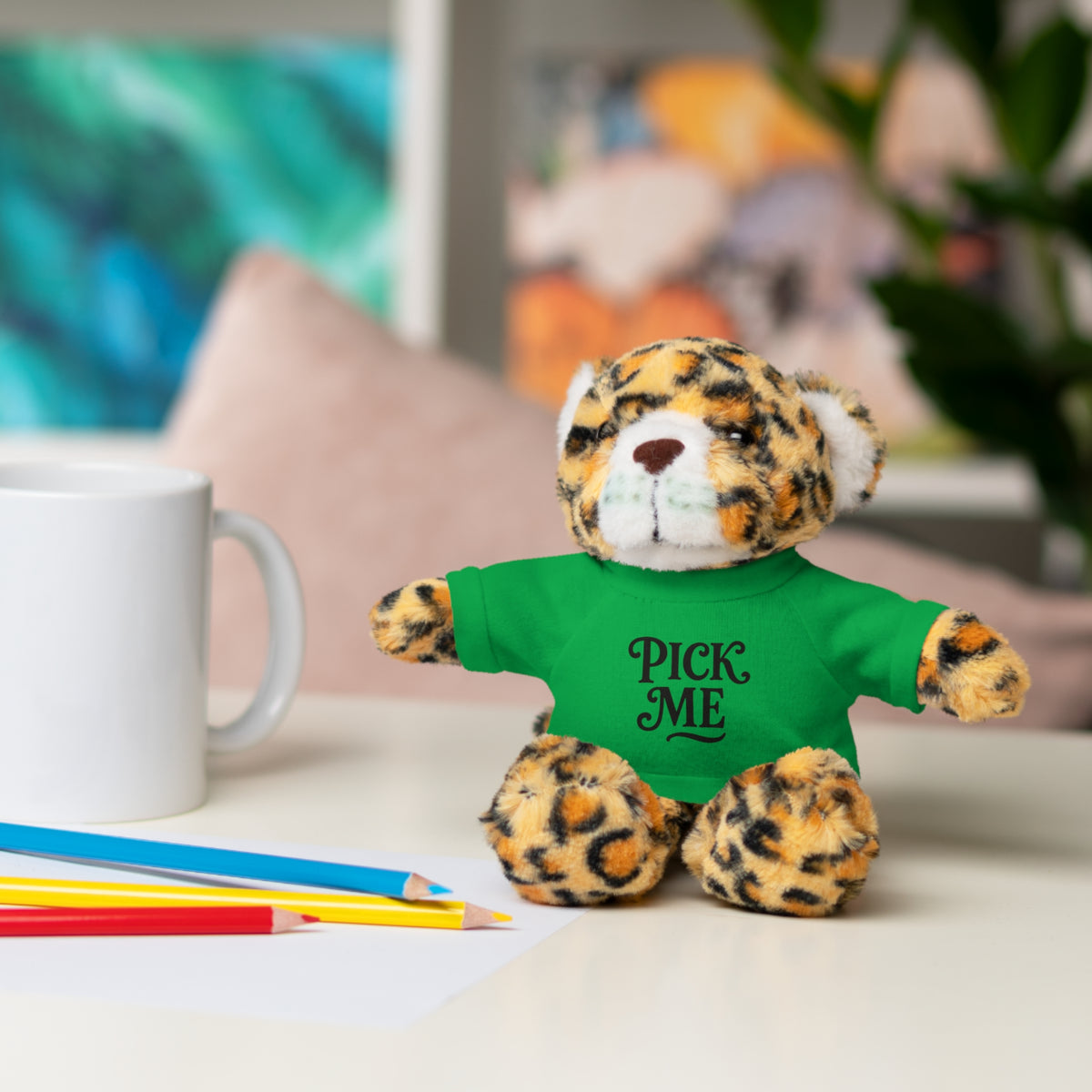 Pick Me Plush Bear with Tee — Cute Stuffed Animal Gift