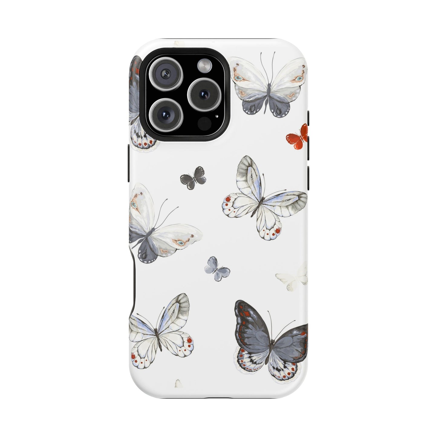 Butterfly Impact-Resistant Phone Case, Elegant Phone Cover, Gifts for Her, Nature Lovers, Eco-friendly Design, Cute Butterfly Case