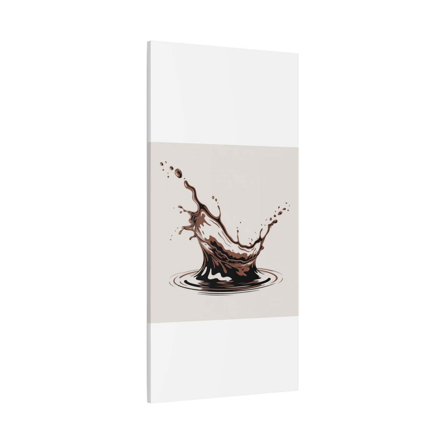 Chocolate Splash Matte Canvas Wall Art – Modern Kitchen Decor