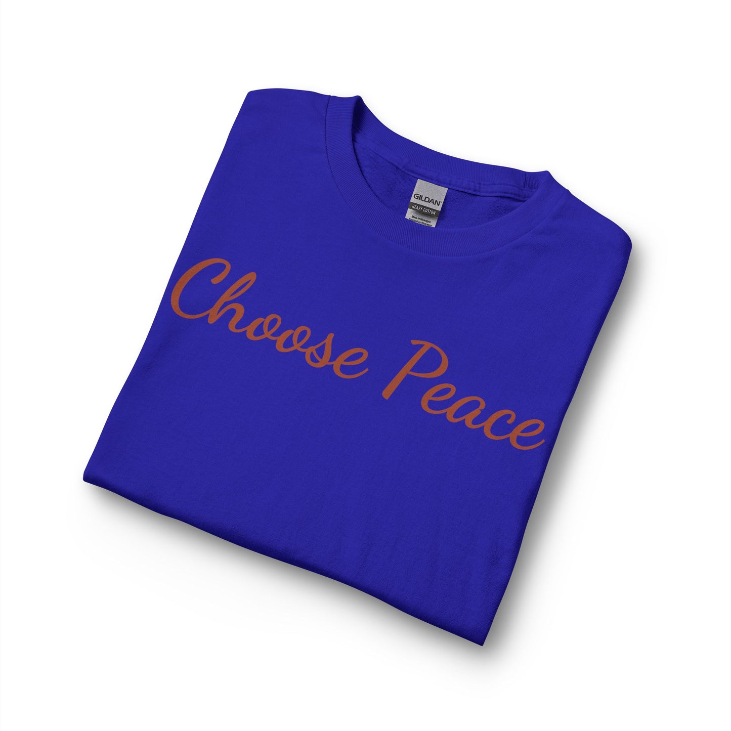 Choose Peace Long Sleeve Tee — Heart Back Graphic