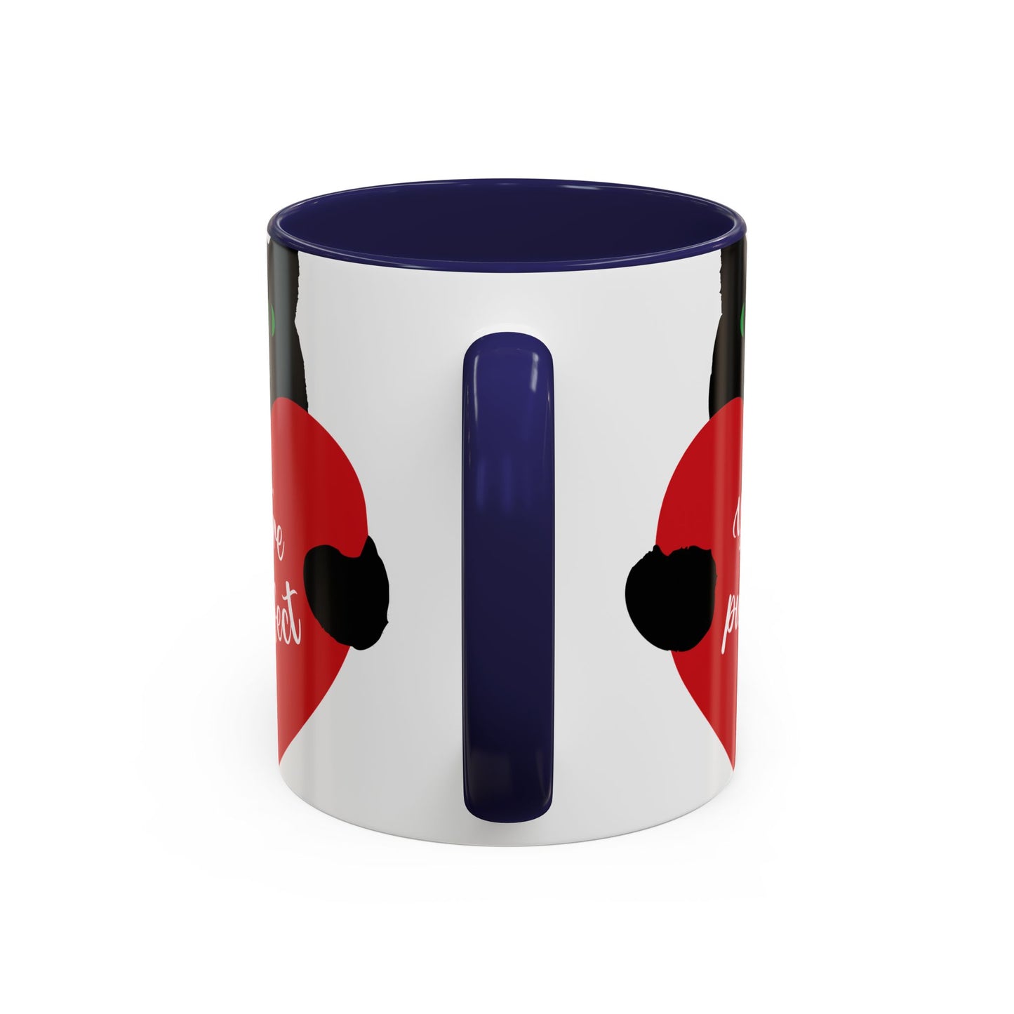 Purrfect Cat Heart Accent Coffee Mug – "You're Purrfect" 11/15oz
