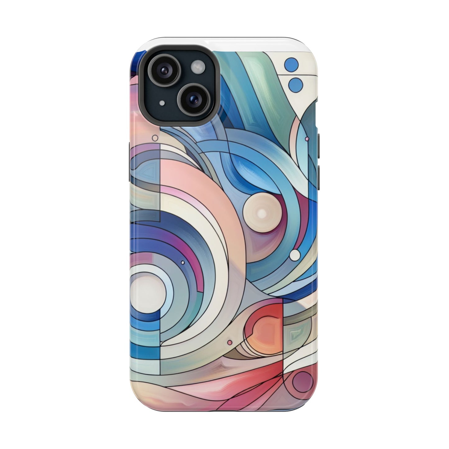 Artistic Magnetic Phone Case | Abstract Colorful Design, Unique Gift for Artists, Stylish Protection, Holiday Essentials, Phone Accessory