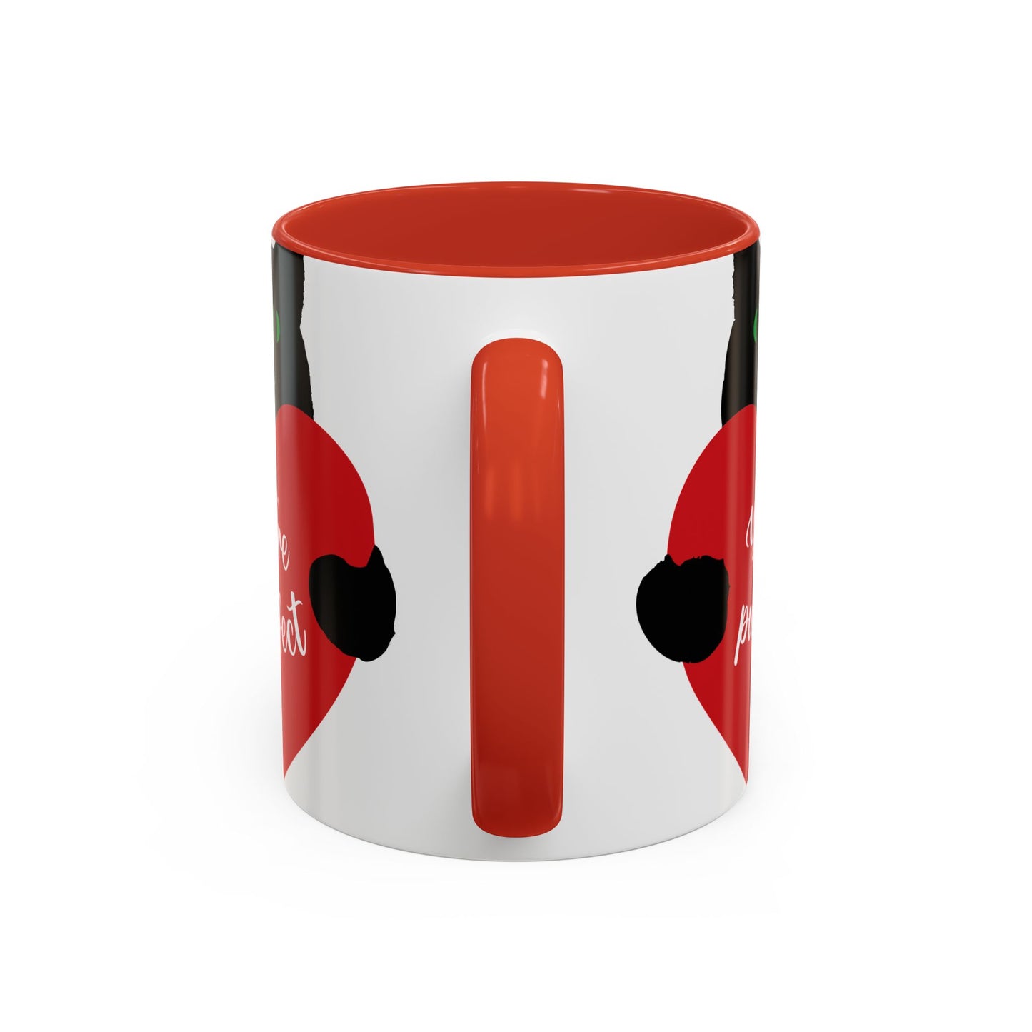 Purrfect Cat Heart Accent Coffee Mug – "You're Purrfect" 11/15oz