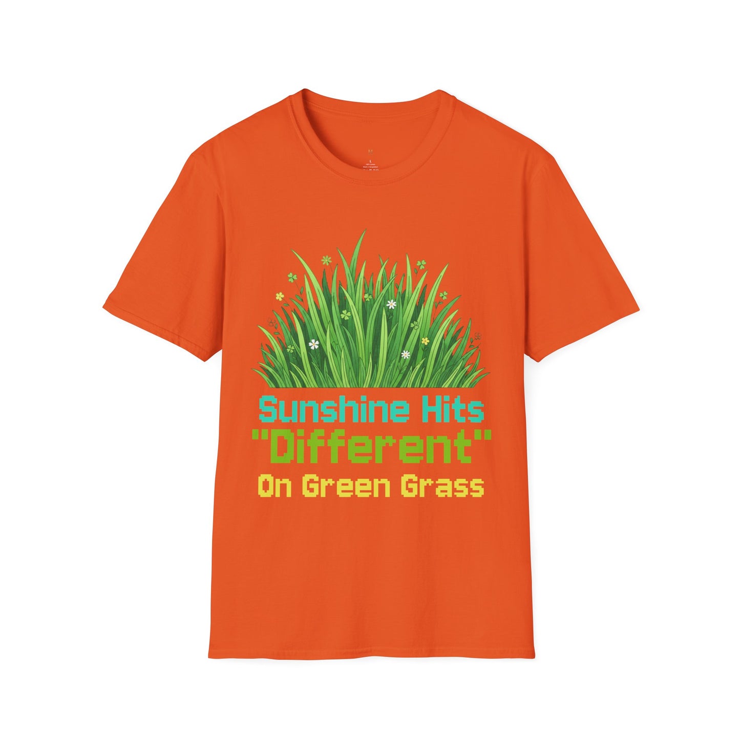 Sunshine Hits "Different" On Green Grass T-Shirt