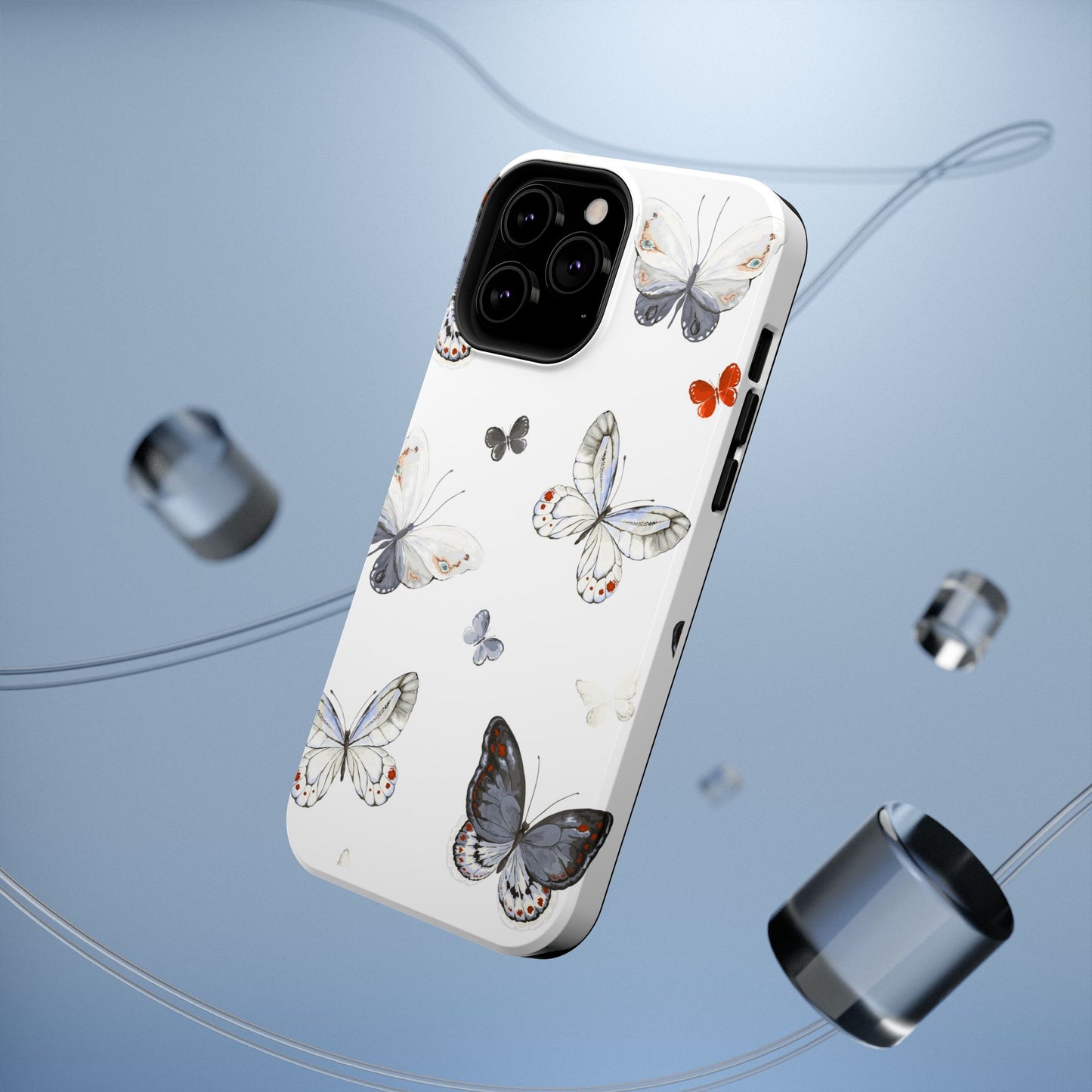 Butterfly Impact-Resistant Phone Case, Elegant Phone Cover, Gifts for Her, Nature Lovers, Eco-friendly Design, Cute Butterfly Case