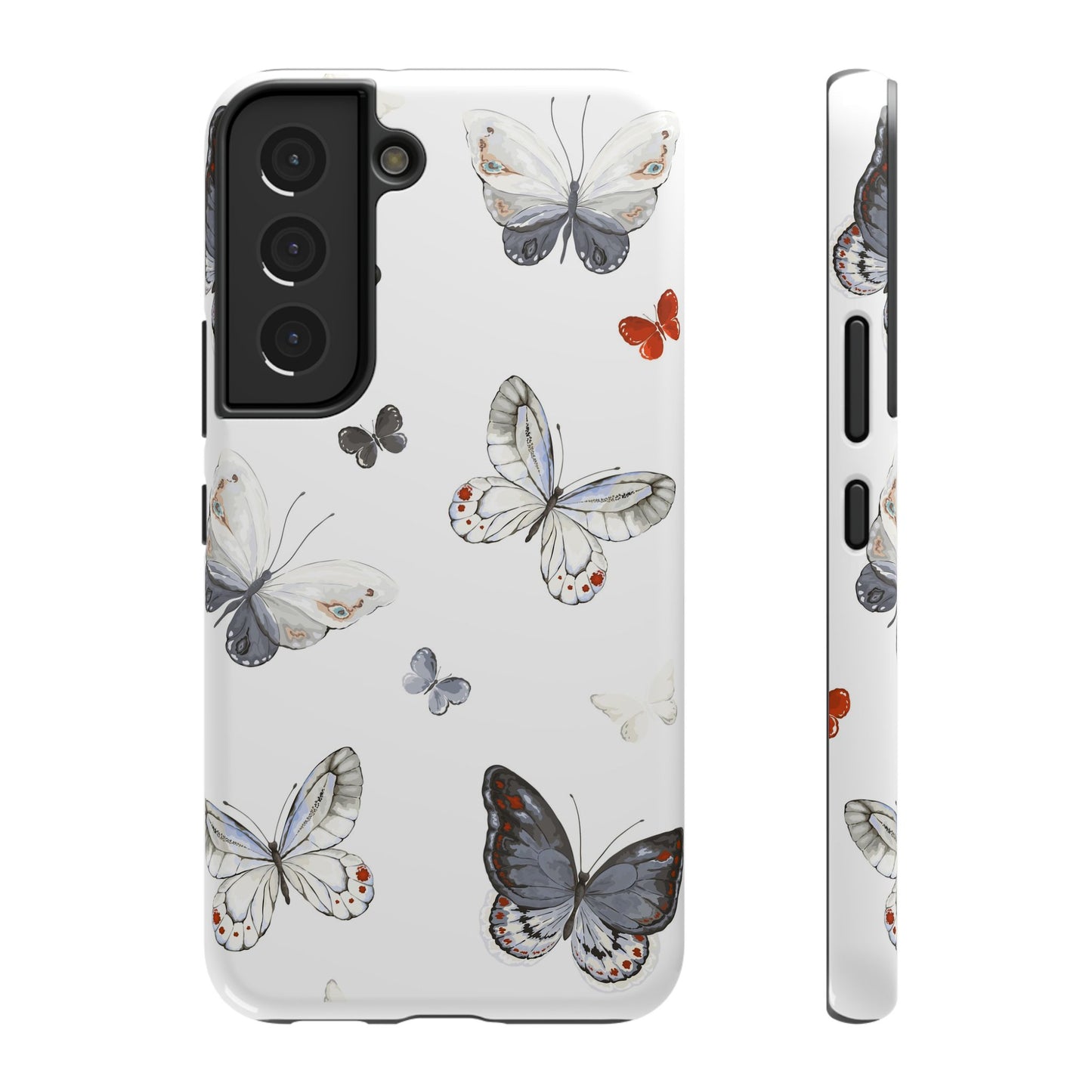 Butterfly Impact-Resistant Phone Case, Elegant Phone Cover, Gifts for Her, Nature Lovers, Eco-friendly Design, Cute Butterfly Case