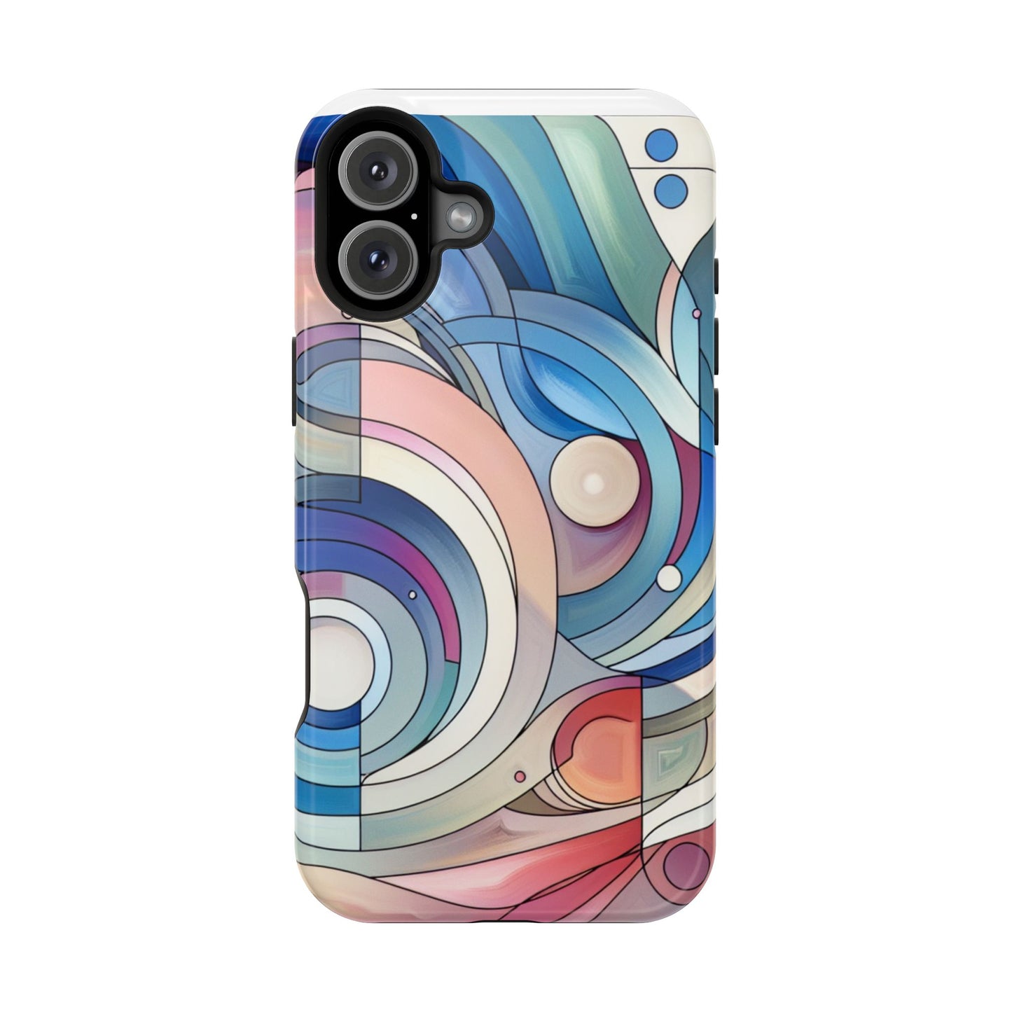 Artistic Magnetic Phone Case | Abstract Colorful Design, Unique Gift for Artists, Stylish Protection, Holiday Essentials, Phone Accessory