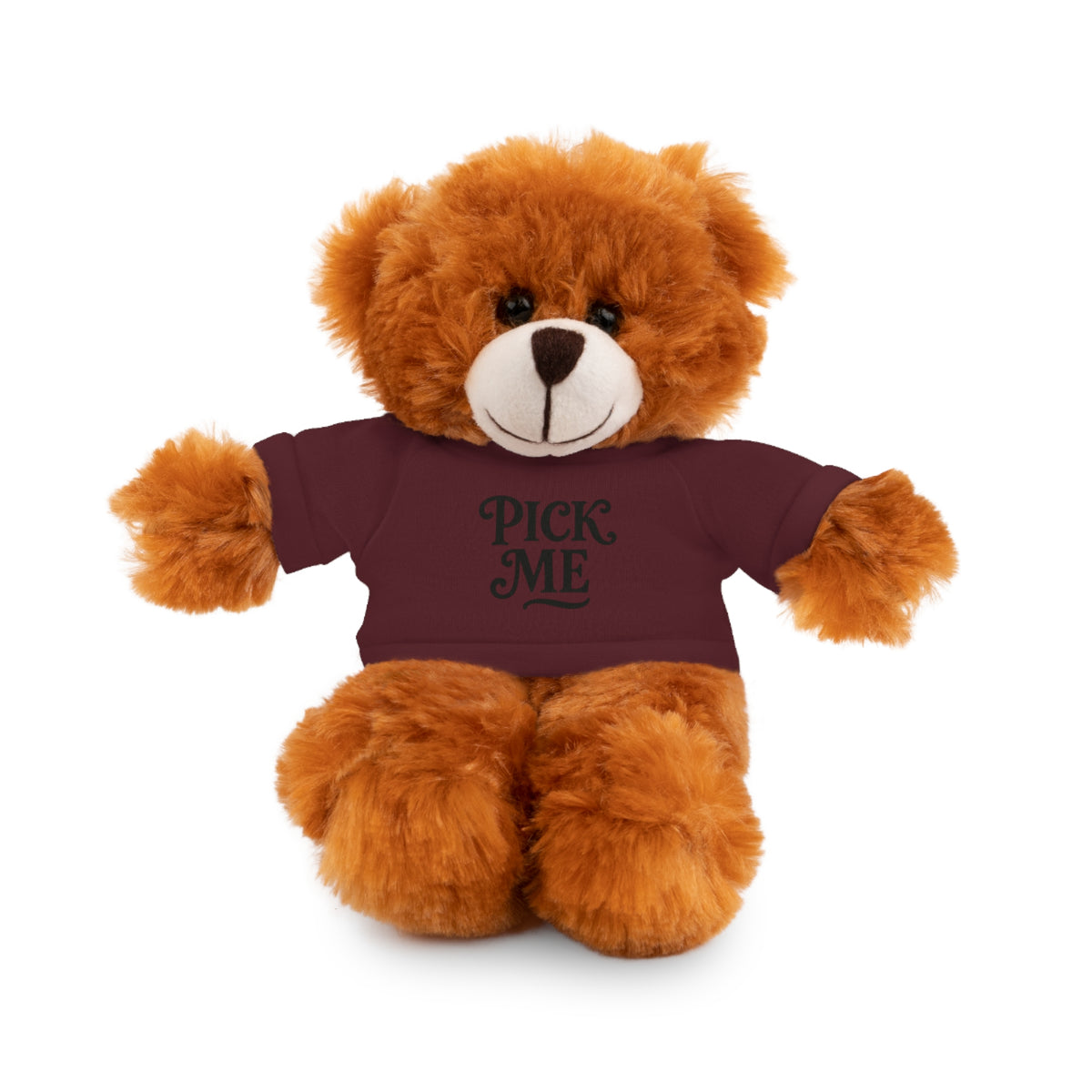 Pick Me Plush Bear with Tee — Cute Stuffed Animal Gift