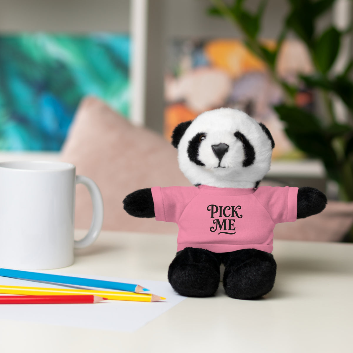 Pick Me Plush Bear with Tee — Cute Stuffed Animal Gift