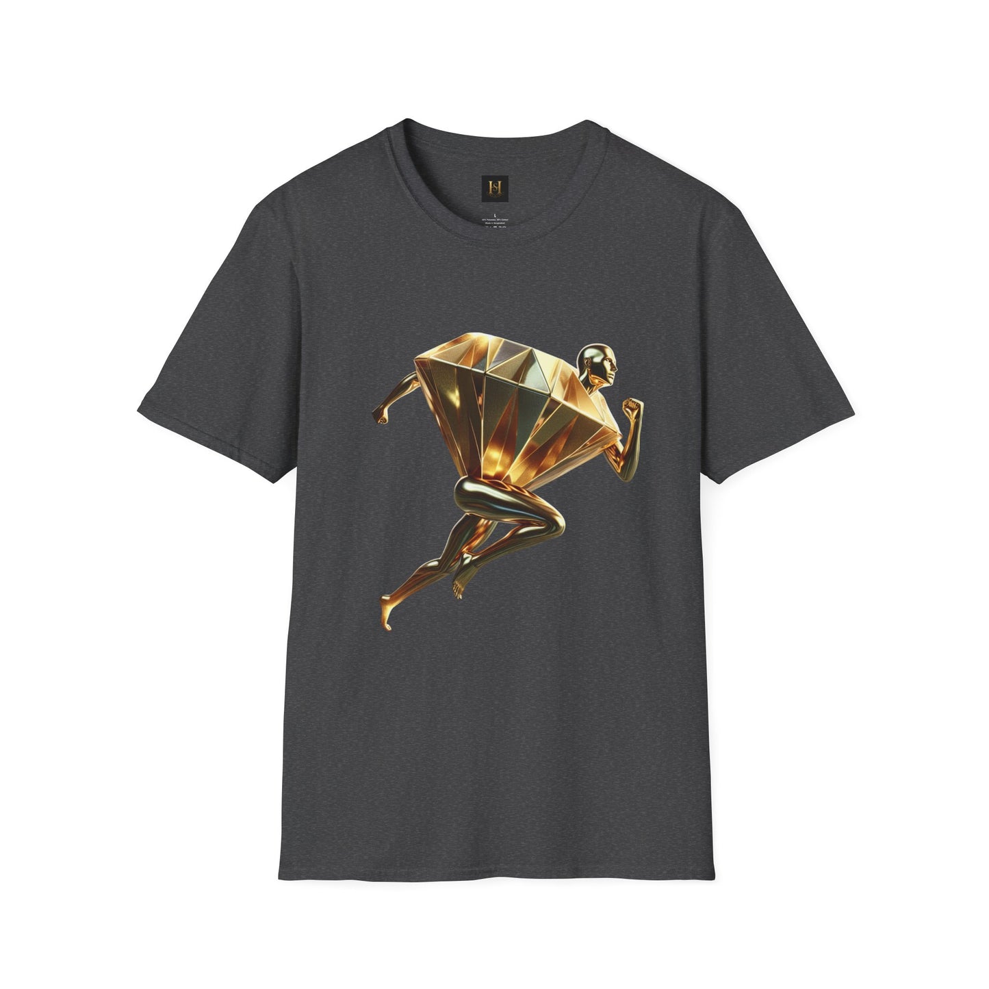 Diamond Runner Unisex Softstyle T-Shirt | Trendy Graphic Tee | Gift for Athletes, Birthday, Fitness Enthusiasts, Casual Wear, Art Lovers
