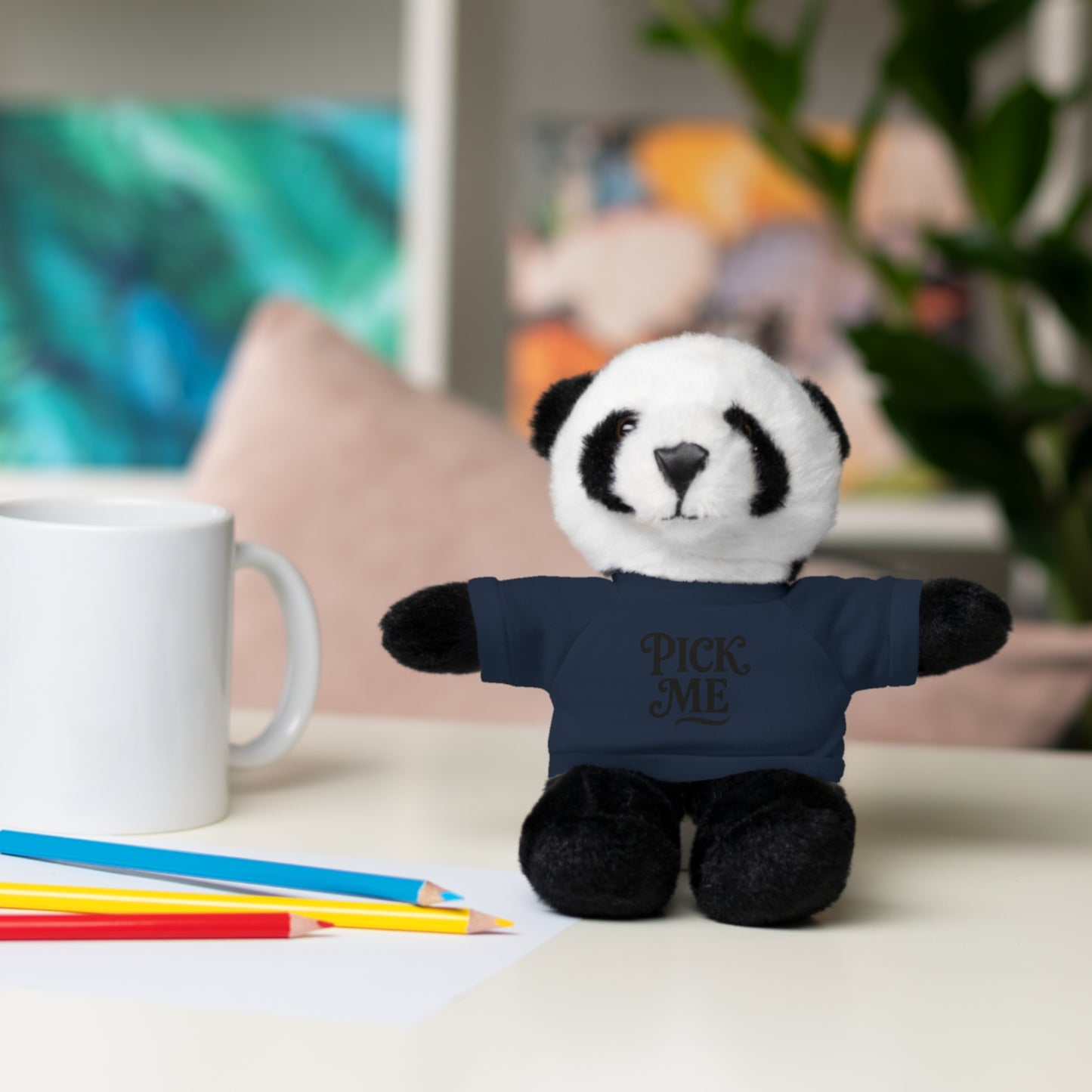 Pick Me Plush Bear with Tee — Cute Stuffed Animal Gift