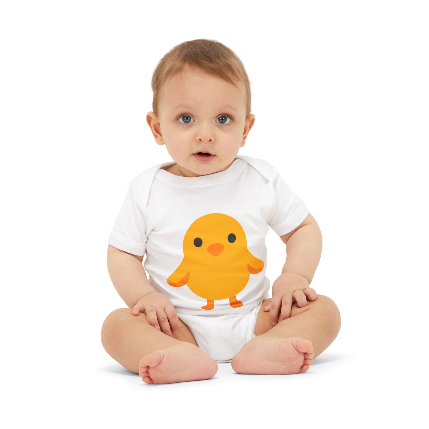 Adorable Baby Bodysuit with Cute Chick Design, Infant Onesie