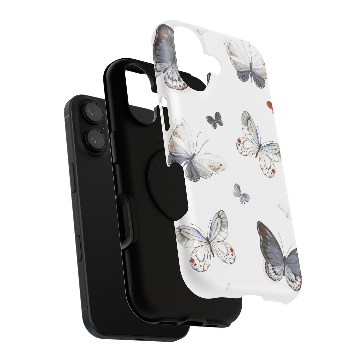 Butterfly Impact-Resistant Phone Case, Elegant Phone Cover, Gifts for Her, Nature Lovers, Eco-friendly Design, Cute Butterfly Case