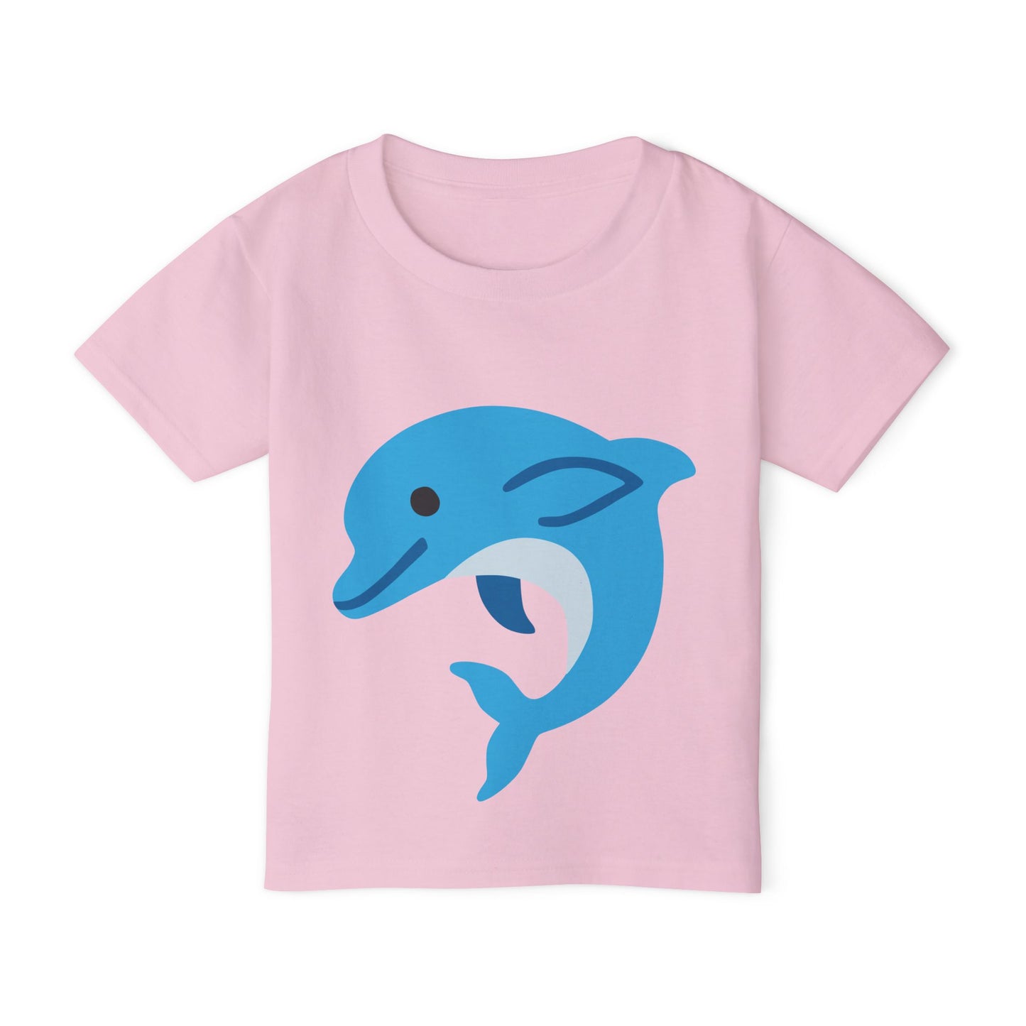 Cute Dolphin Toddler T-shirt, Eco-Friendly Kidswear