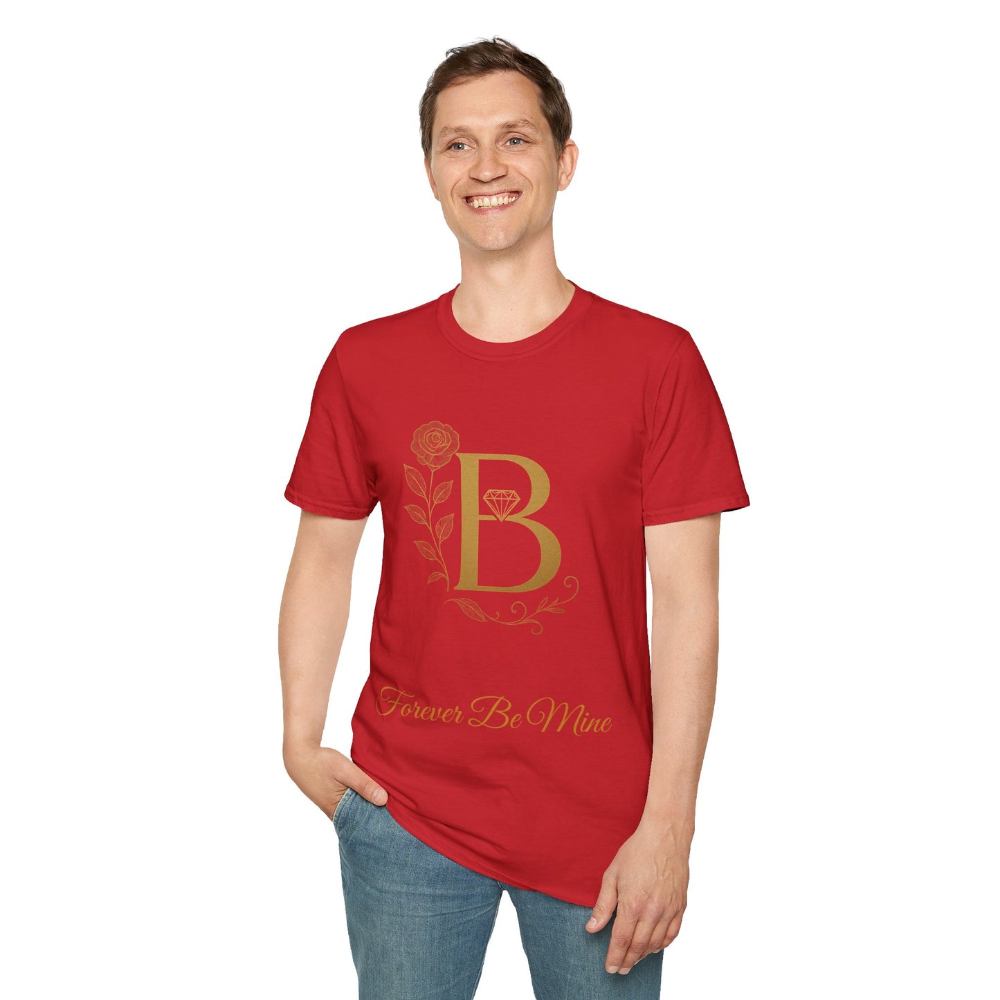 Personalized Floral Monogram T-Shirt, Forever Be Mine Shirt