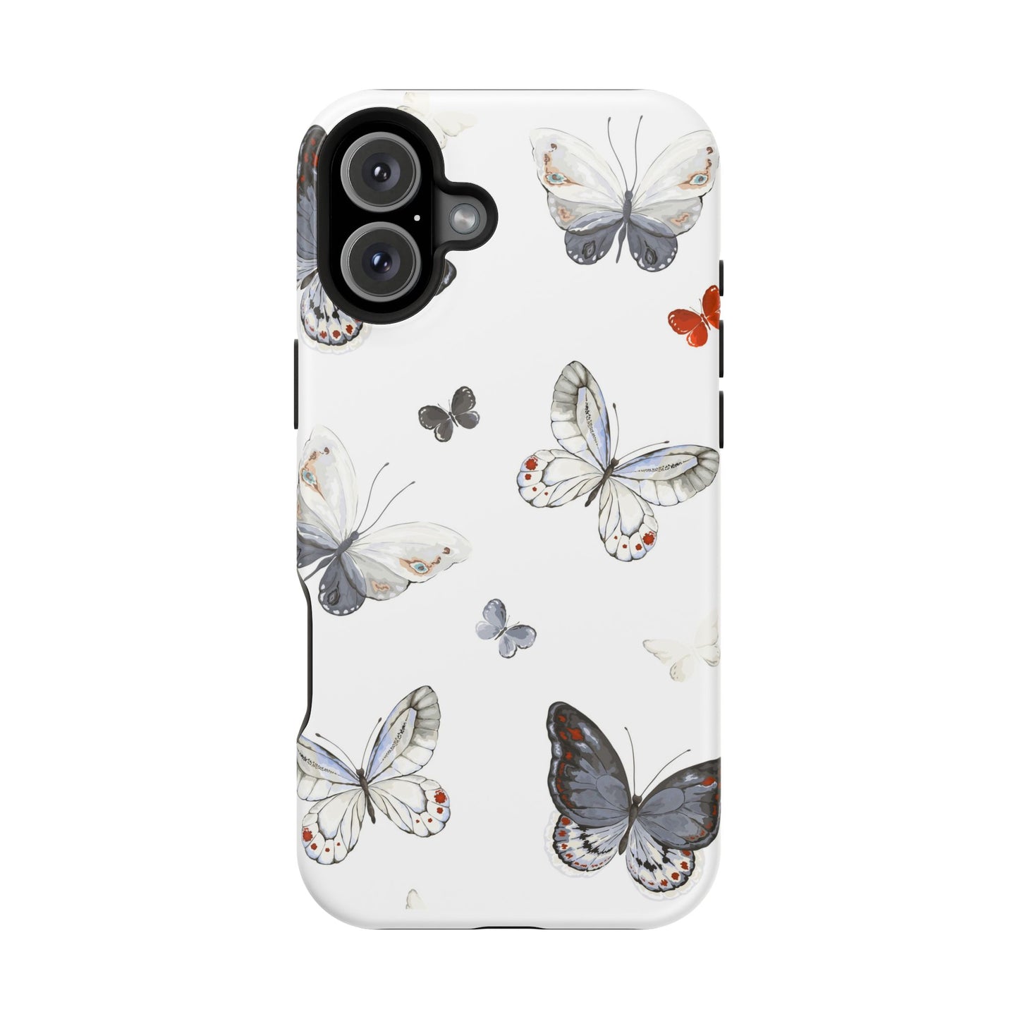 Butterfly Impact-Resistant Phone Case, Elegant Phone Cover, Gifts for Her, Nature Lovers, Eco-friendly Design, Cute Butterfly Case