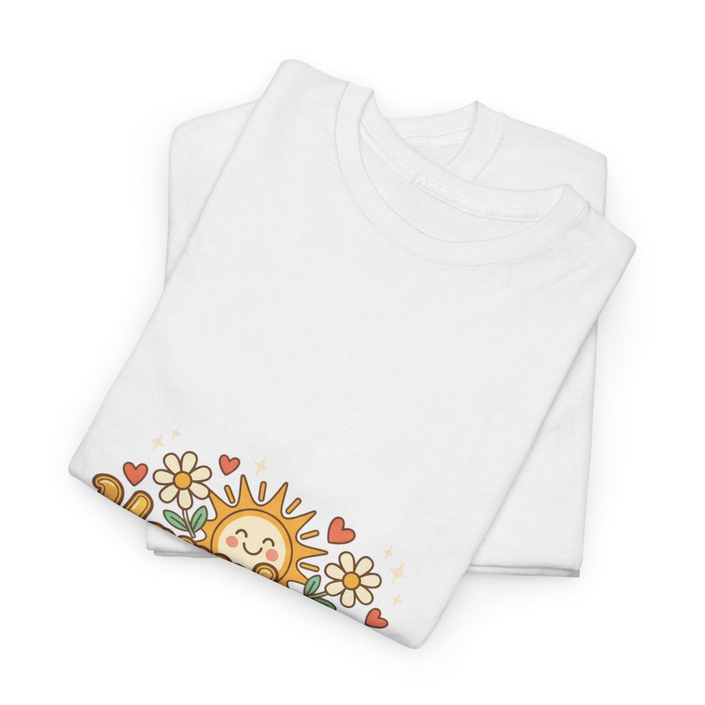 T-Shirt — "Happiness" Retro Sunflower Graphic Tee