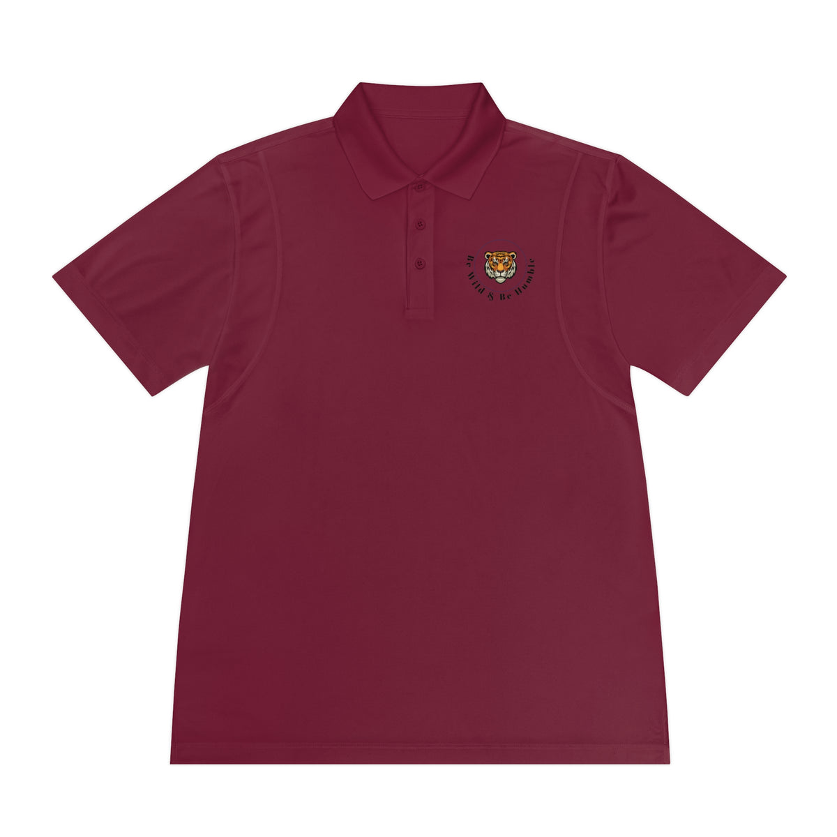 Men's Tiger Crest Polo Shirt — Athletic Golf & Casual Sport Polo