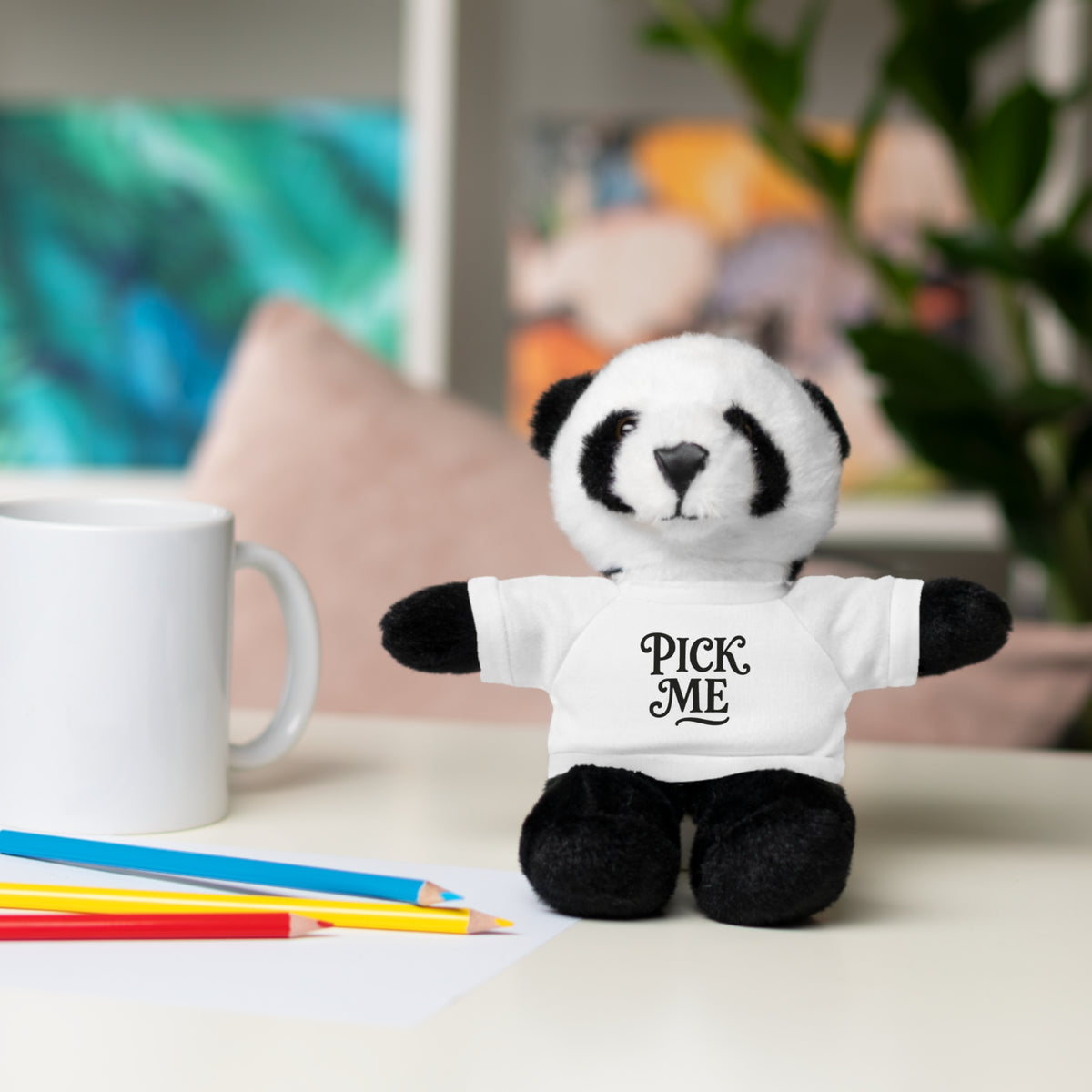 Pick Me Plush Bear with Tee — Cute Stuffed Animal Gift