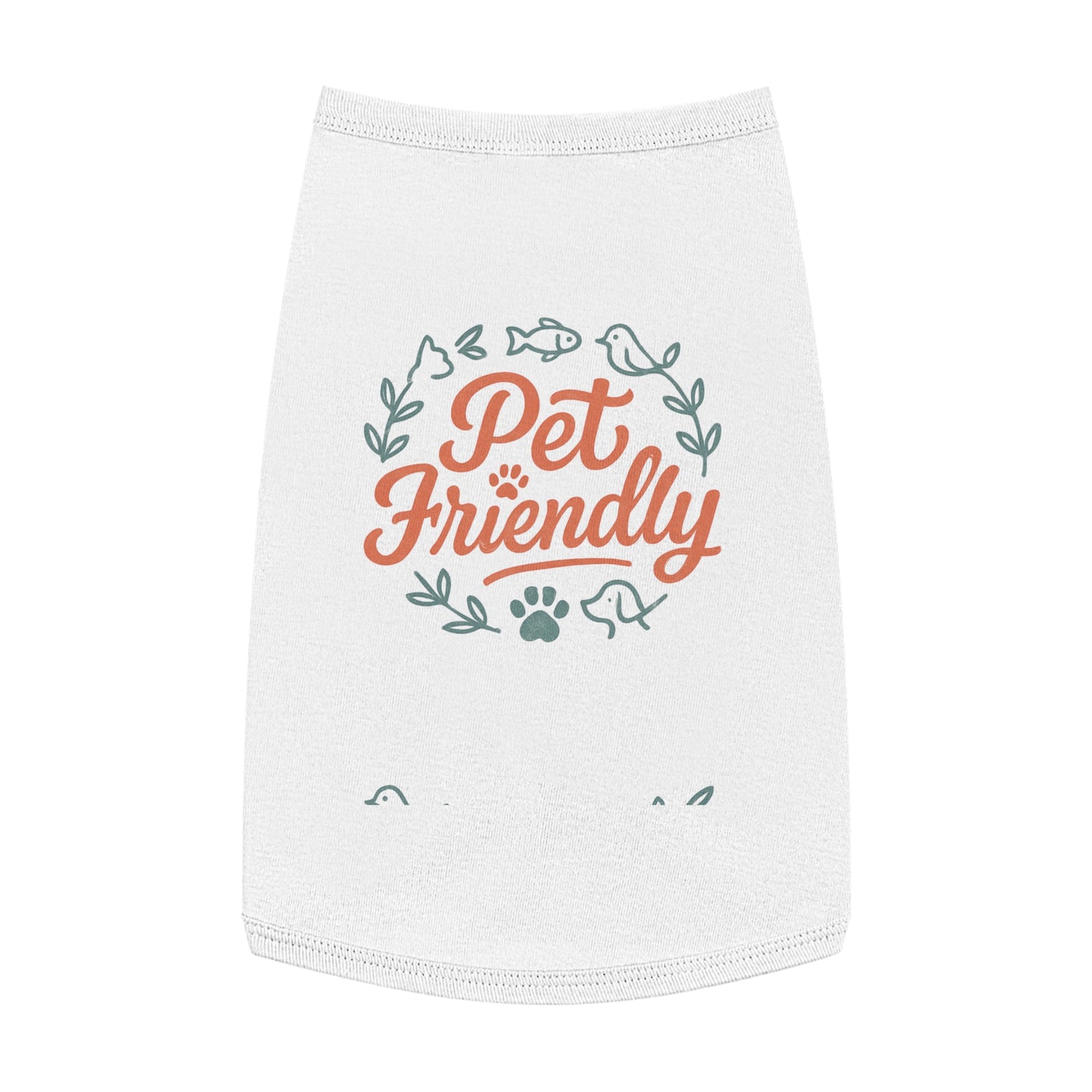 Pet Tank Top - "Pet Friendly" Graphic Dog & Cat Shirt
