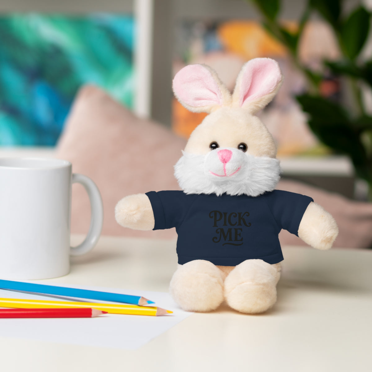 Pick Me Plush Bear with Tee — Cute Stuffed Animal Gift
