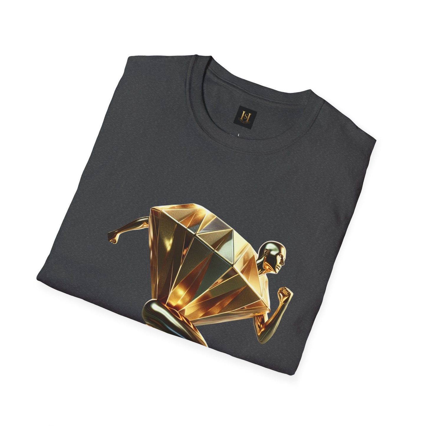 Diamond Runner Unisex Softstyle T-Shirt | Trendy Graphic Tee | Gift for Athletes, Birthday, Fitness Enthusiasts, Casual Wear, Art Lovers