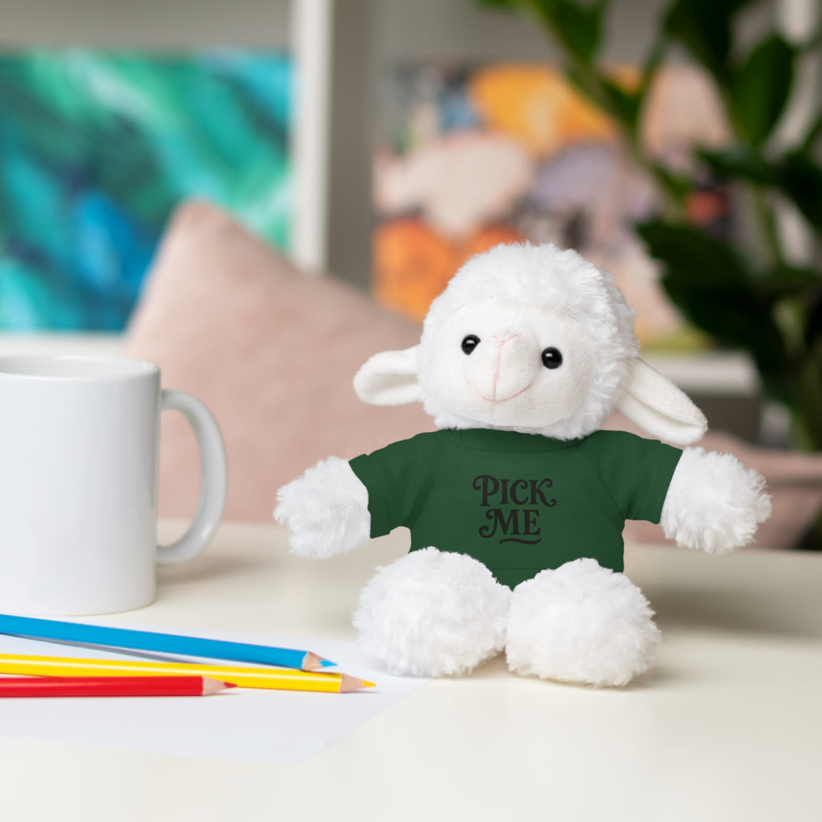 Pick Me Plush Bear with Tee — Cute Stuffed Animal Gift