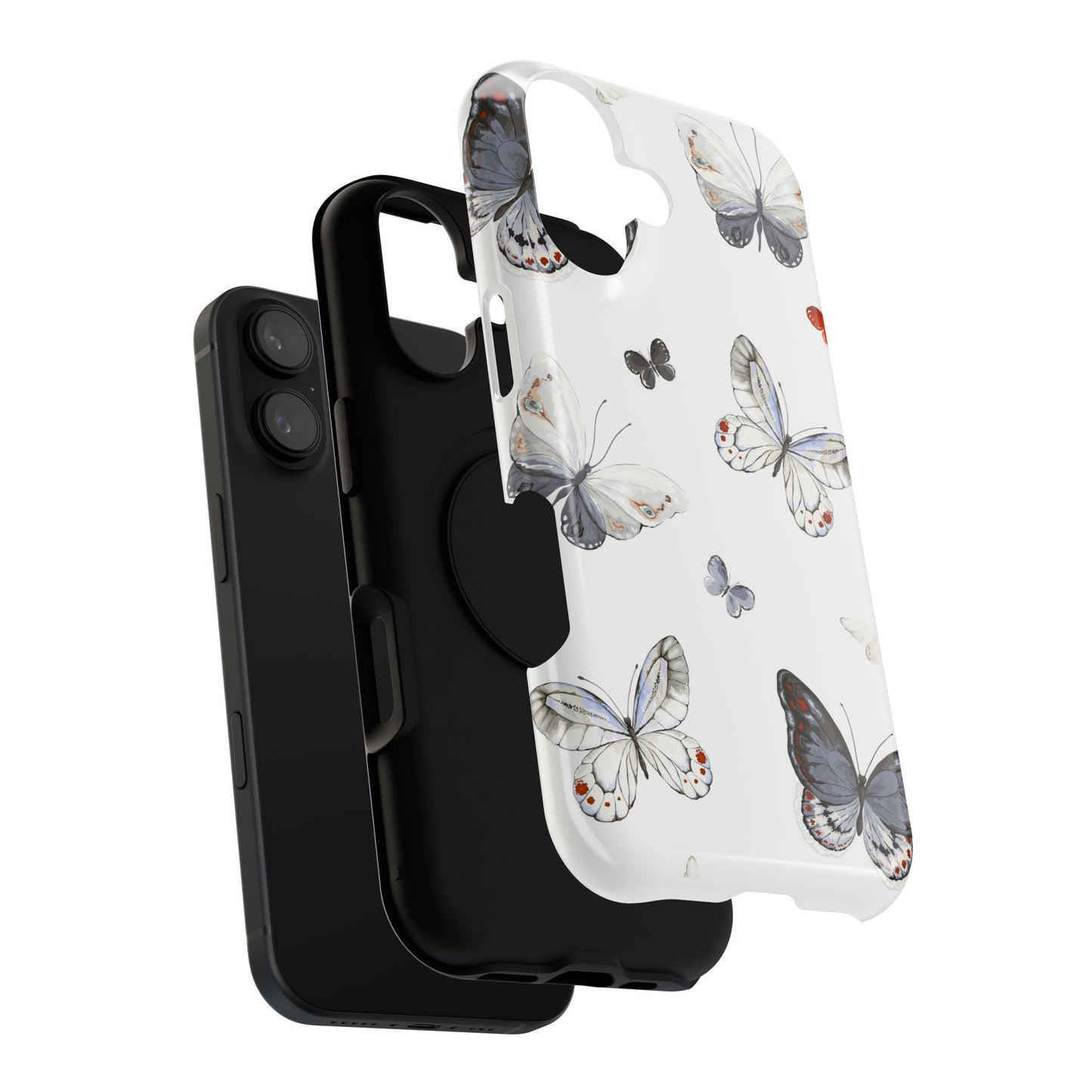 Butterfly Impact-Resistant Phone Case, Elegant Phone Cover, Gifts for Her, Nature Lovers, Eco-friendly Design, Cute Butterfly Case