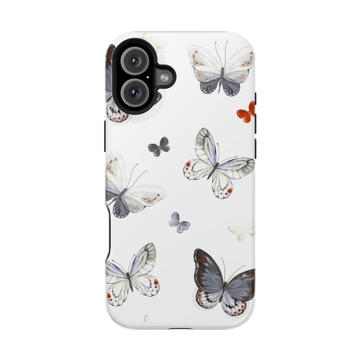 Butterfly Impact-Resistant Phone Case, Elegant Phone Cover, Gifts for Her, Nature Lovers, Eco-friendly Design, Cute Butterfly Case